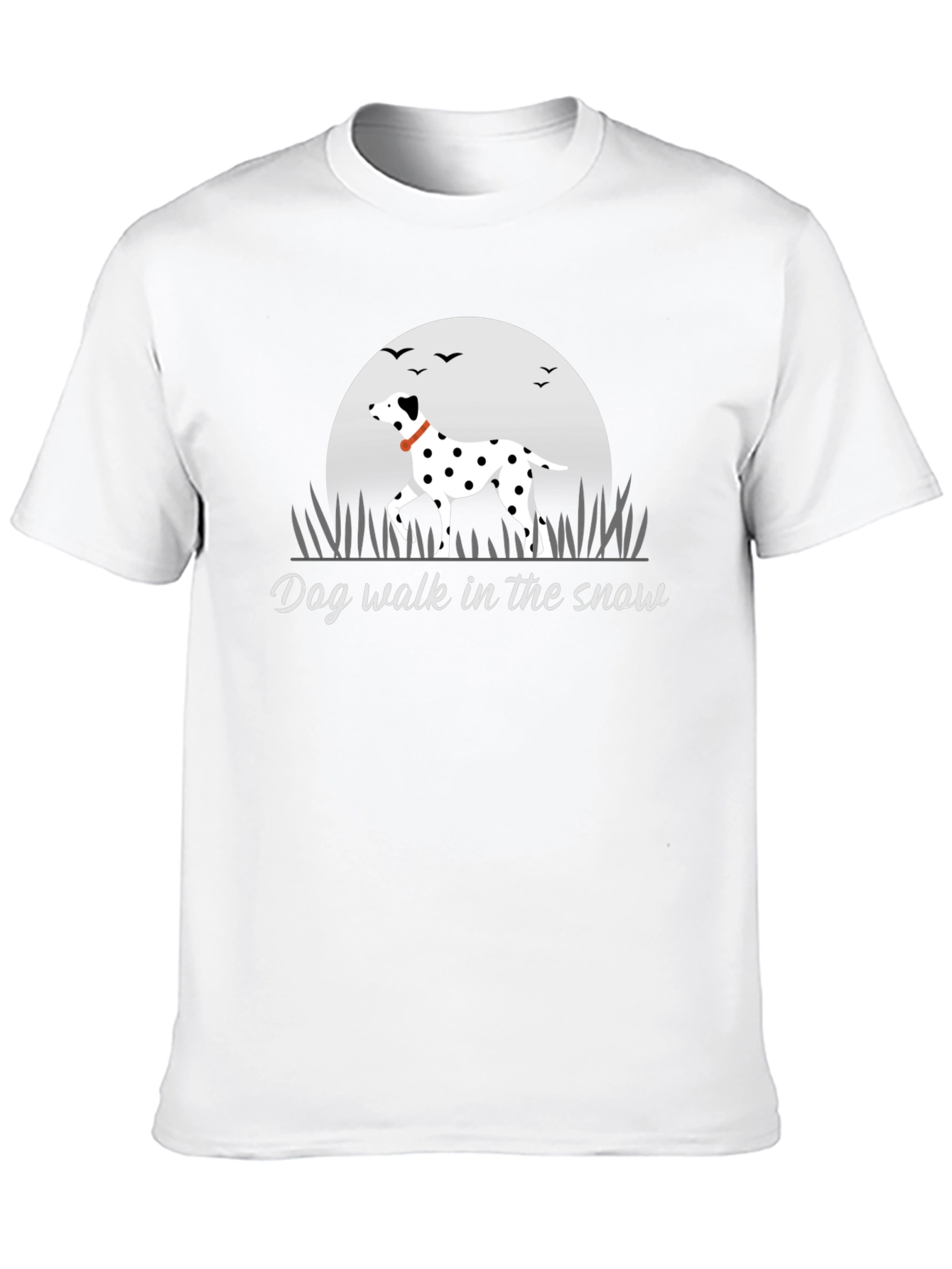 Dog Walk in the Snow T-Shirt