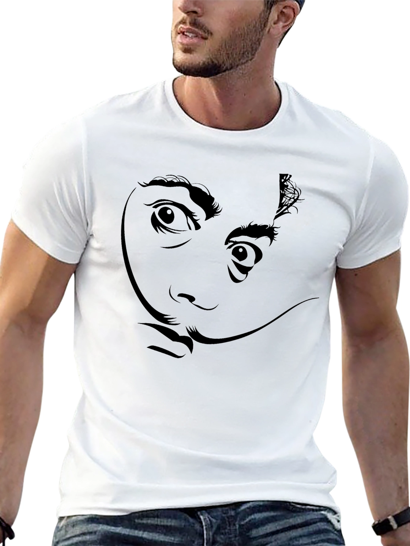 Salvador Dali Graphic Tee - Classic Black T-Shirt