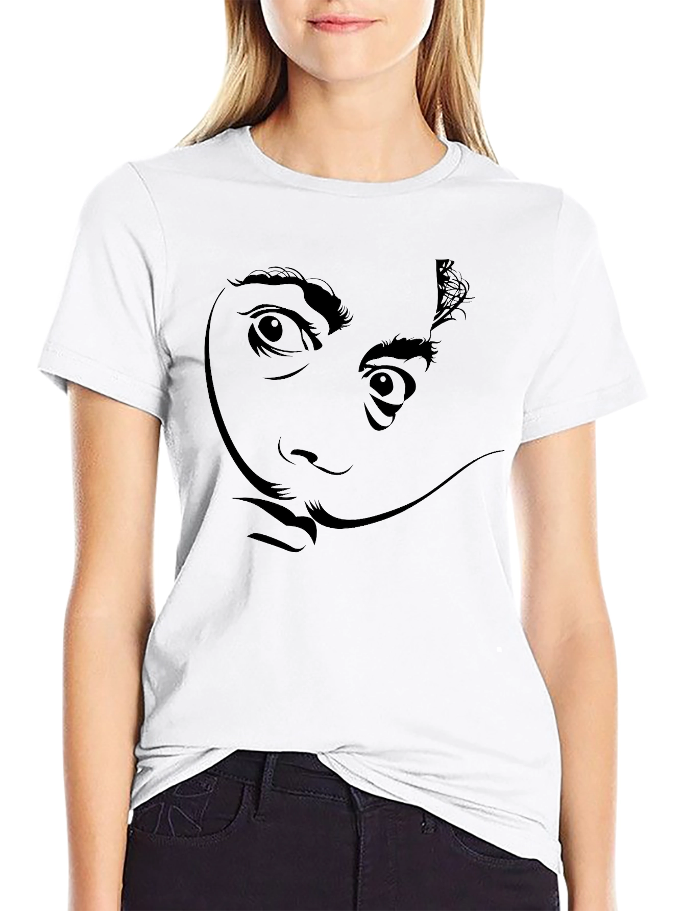 Salvador Dali Graphic Tee - Classic Black T-Shirt