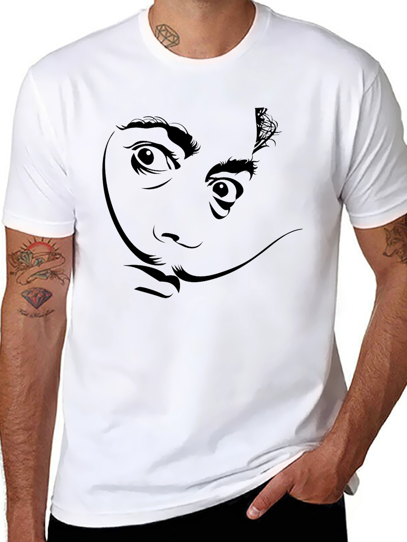 Salvador Dali Graphic Tee - Classic Black T-Shirt