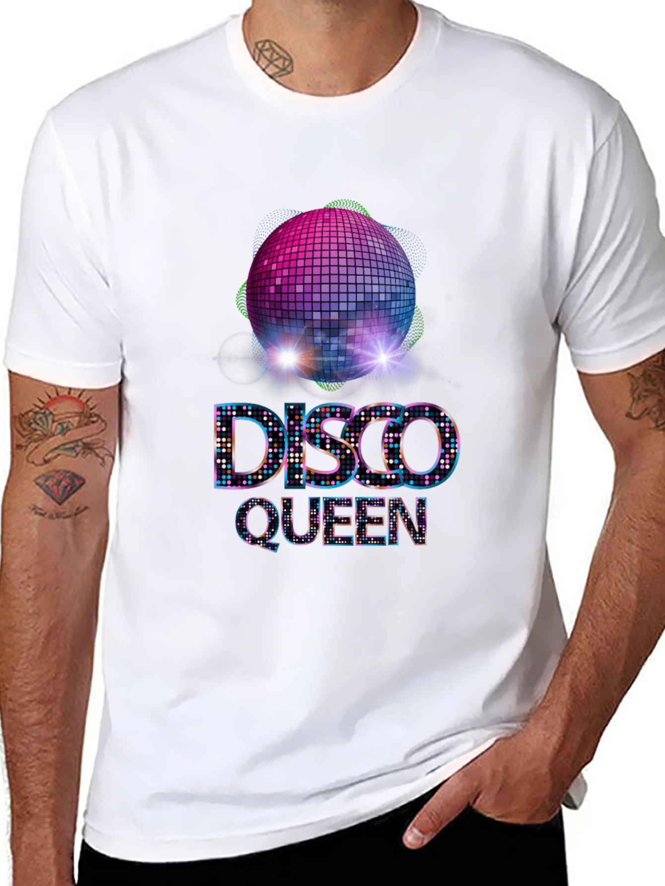 Disco Queen Graphic Tee - Party in Style!