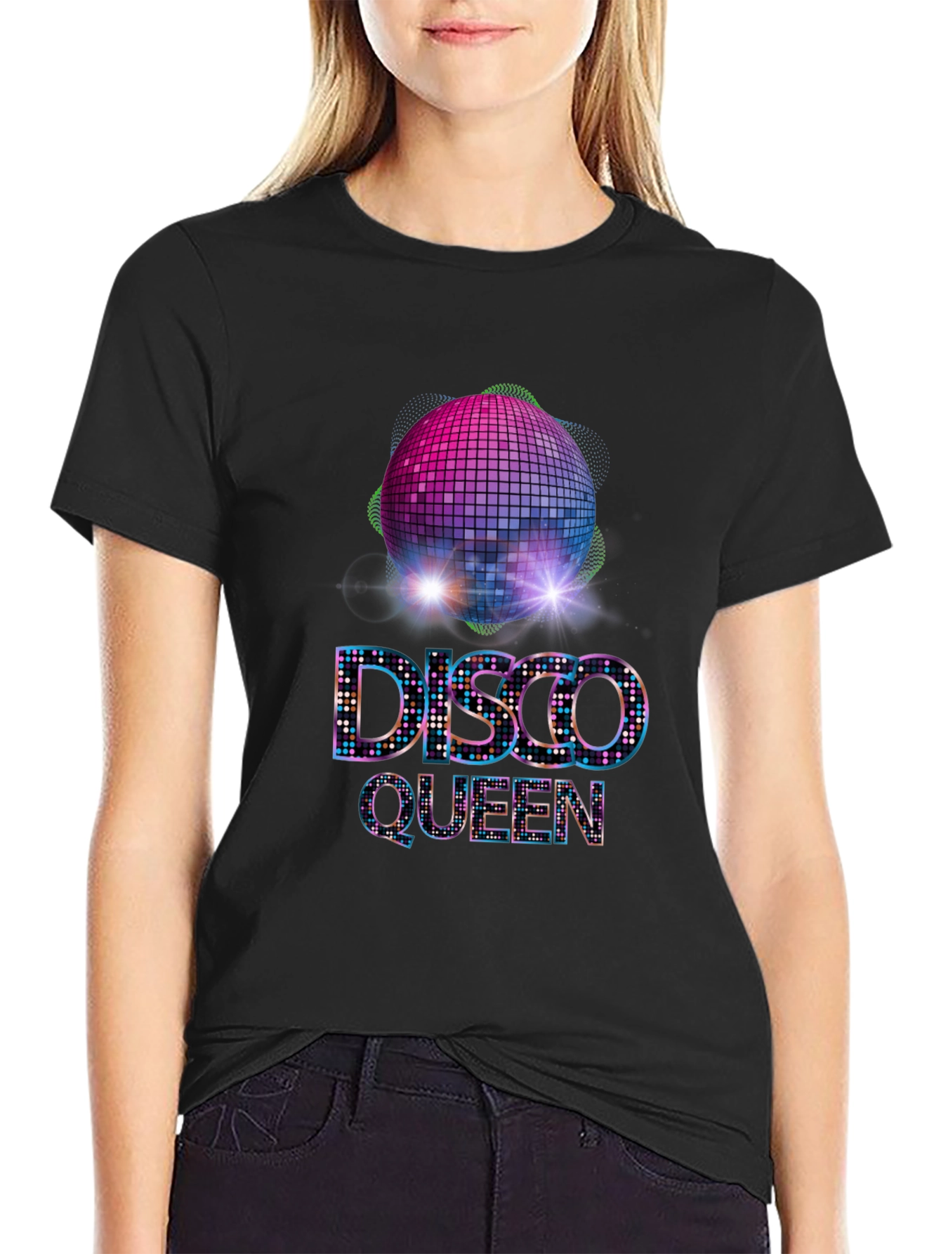Disco Queen Graphic Tee - Party in Style!