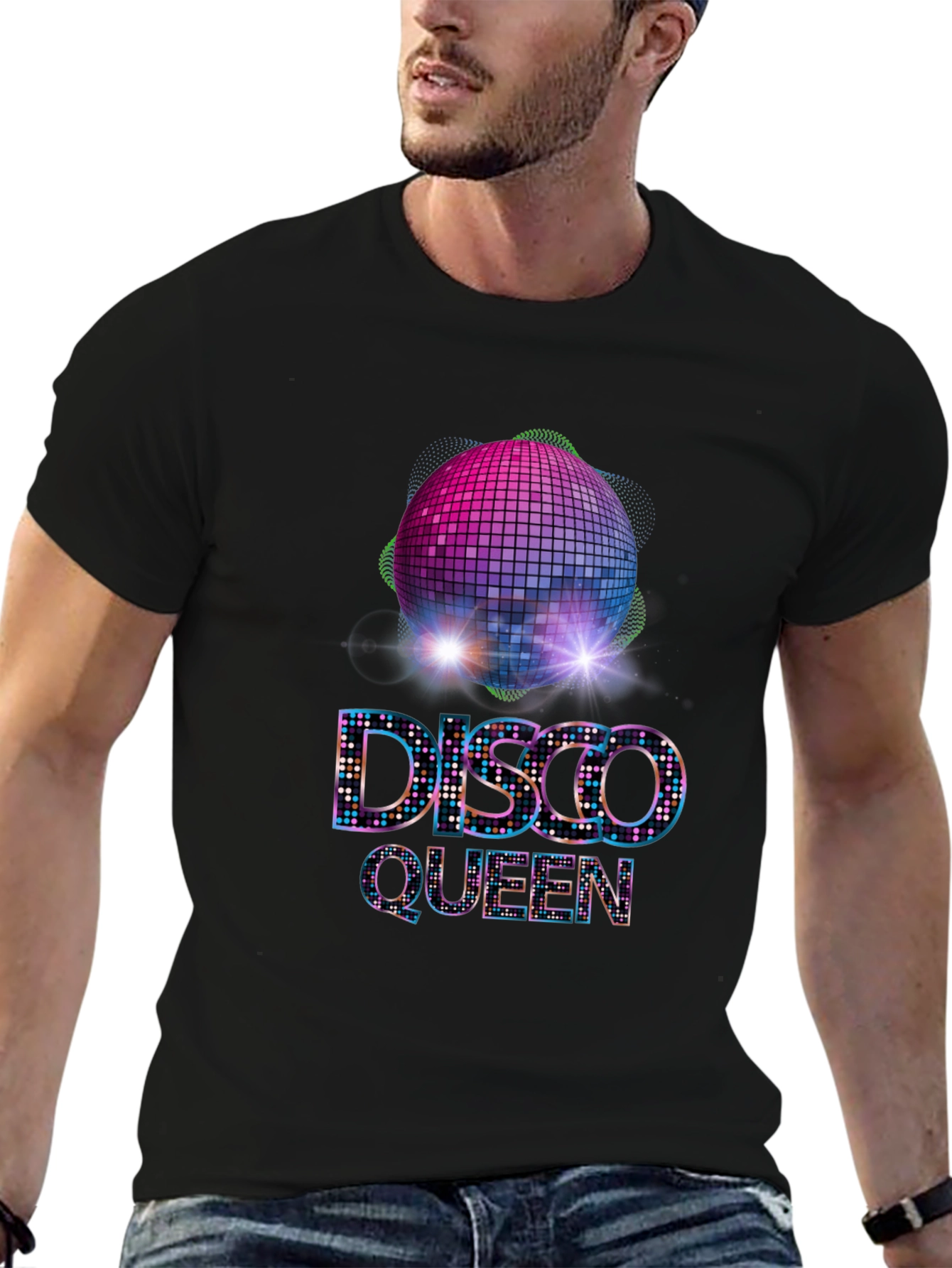 Disco Queen Graphic Tee - Party in Style!