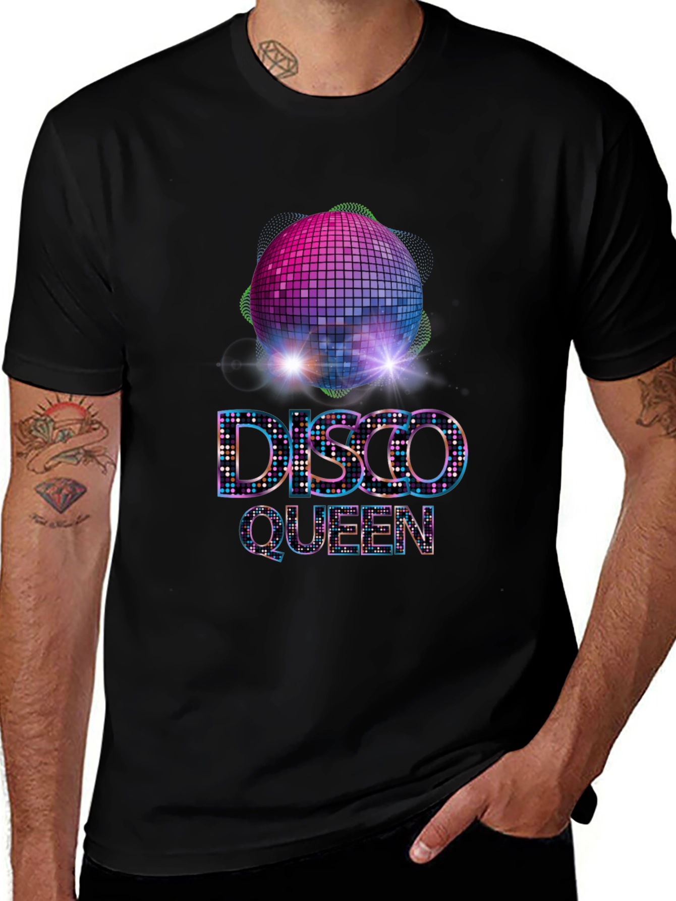 Disco Queen Graphic Tee - Party in Style!