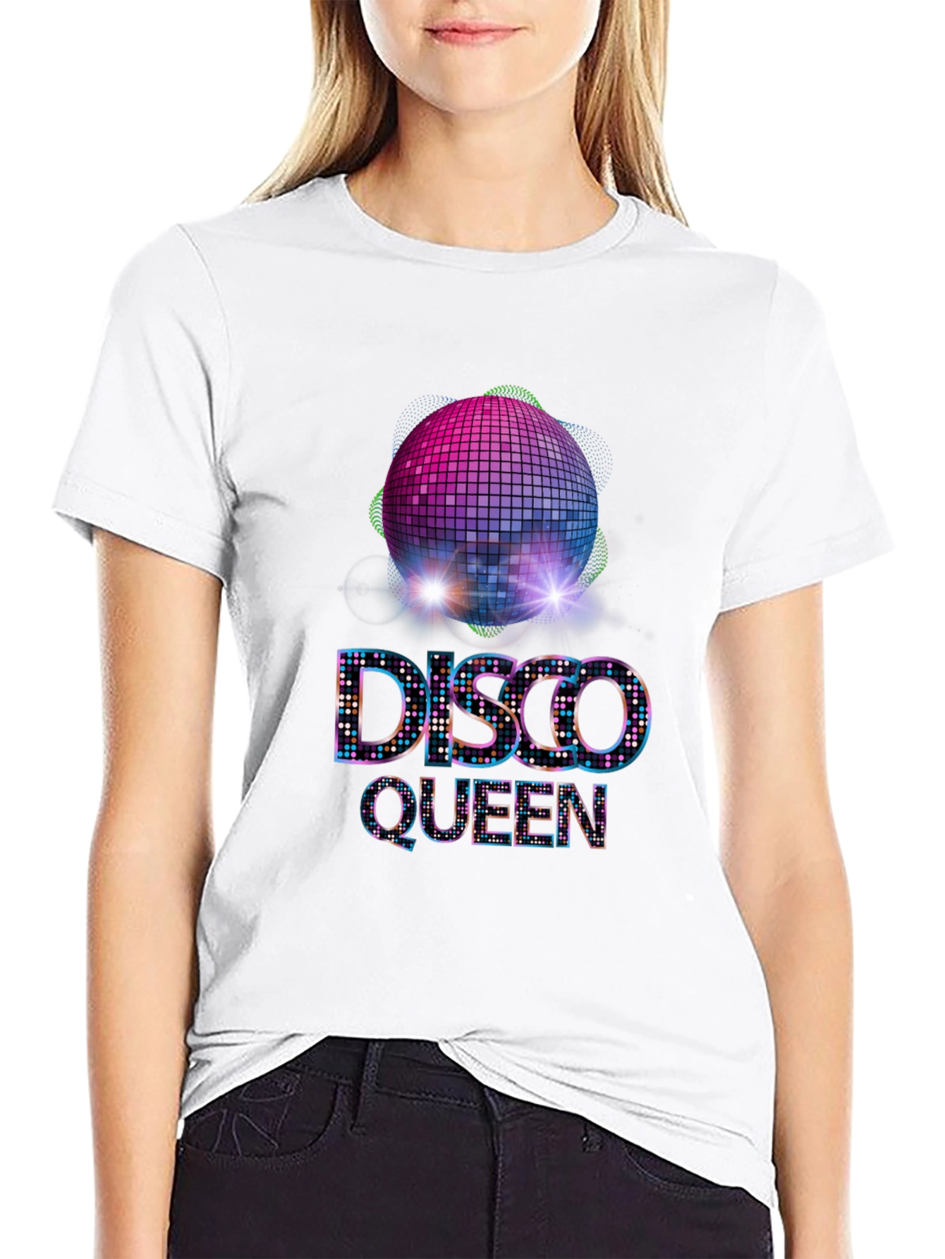 Disco Queen Graphic Tee - Party in Style!