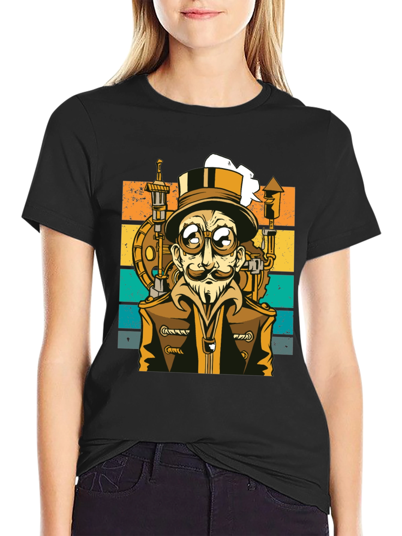 Steampunk Character Graphic Tee