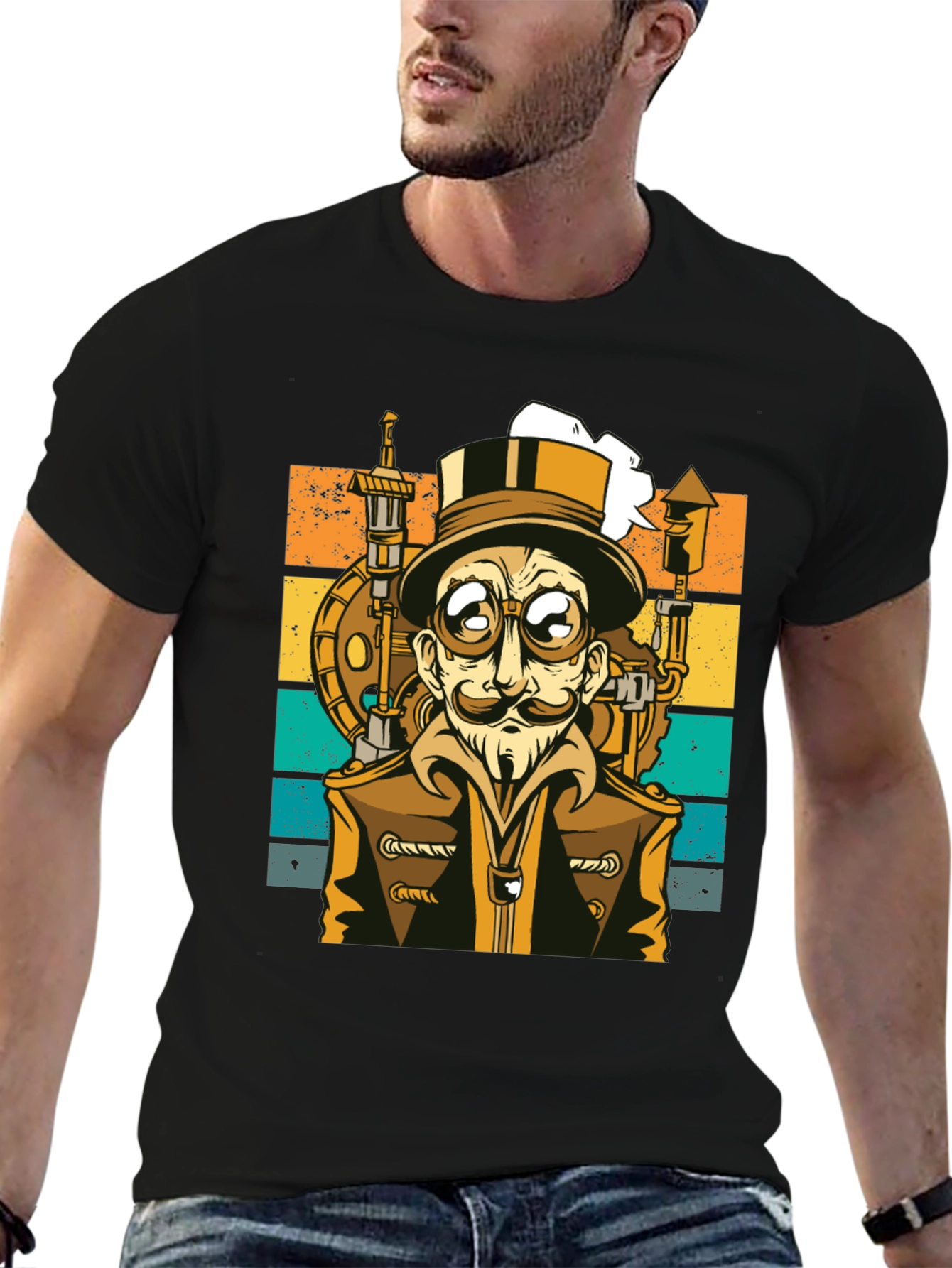 Steampunk Character Graphic Tee