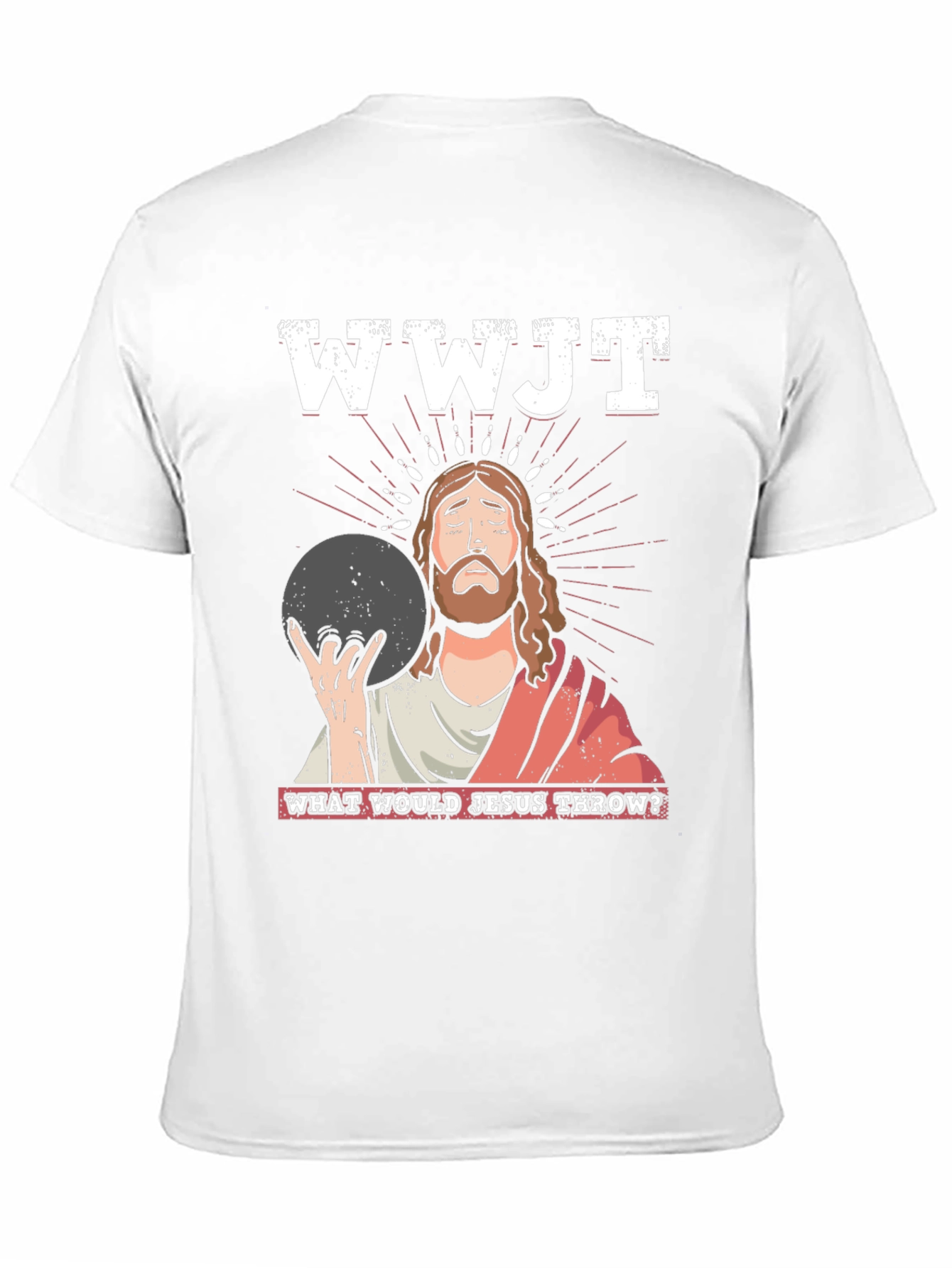 WWJT Jesus Bowling T-Shirt: What Would Jesus Throw?