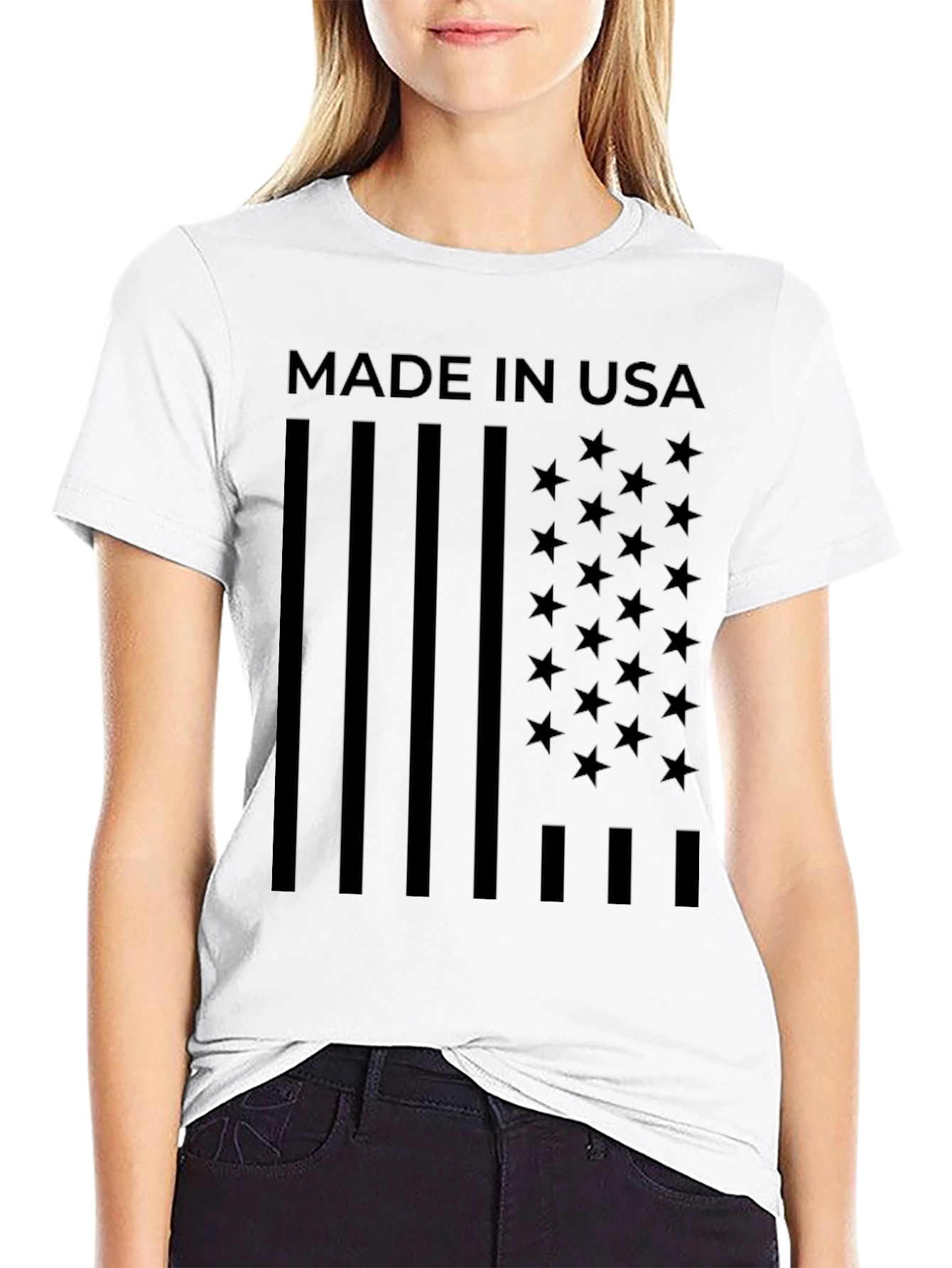 Made in USA Flag Graphic T-Shirt - Patriotic Pride