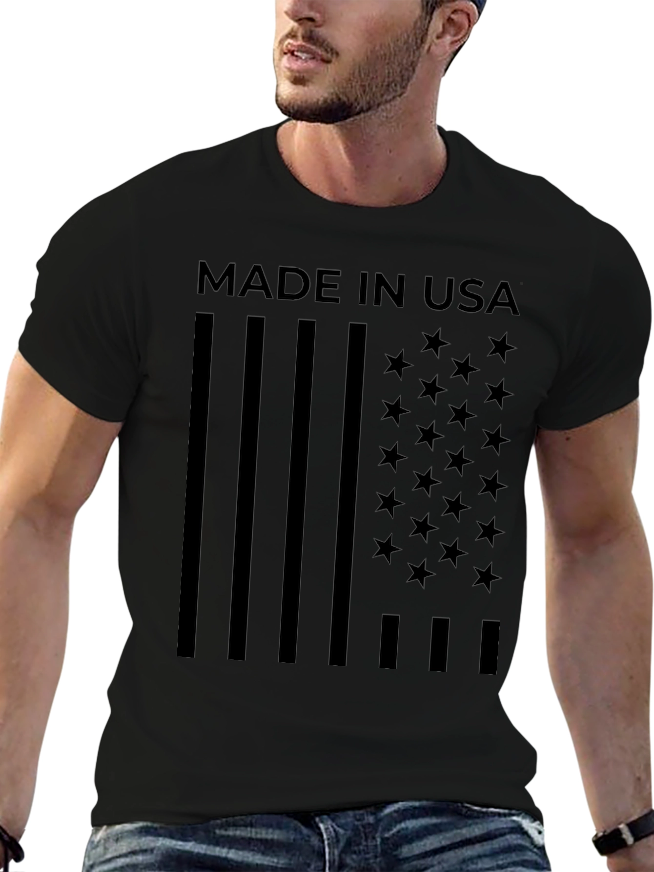Made in USA Flag Graphic T-Shirt - Patriotic Pride