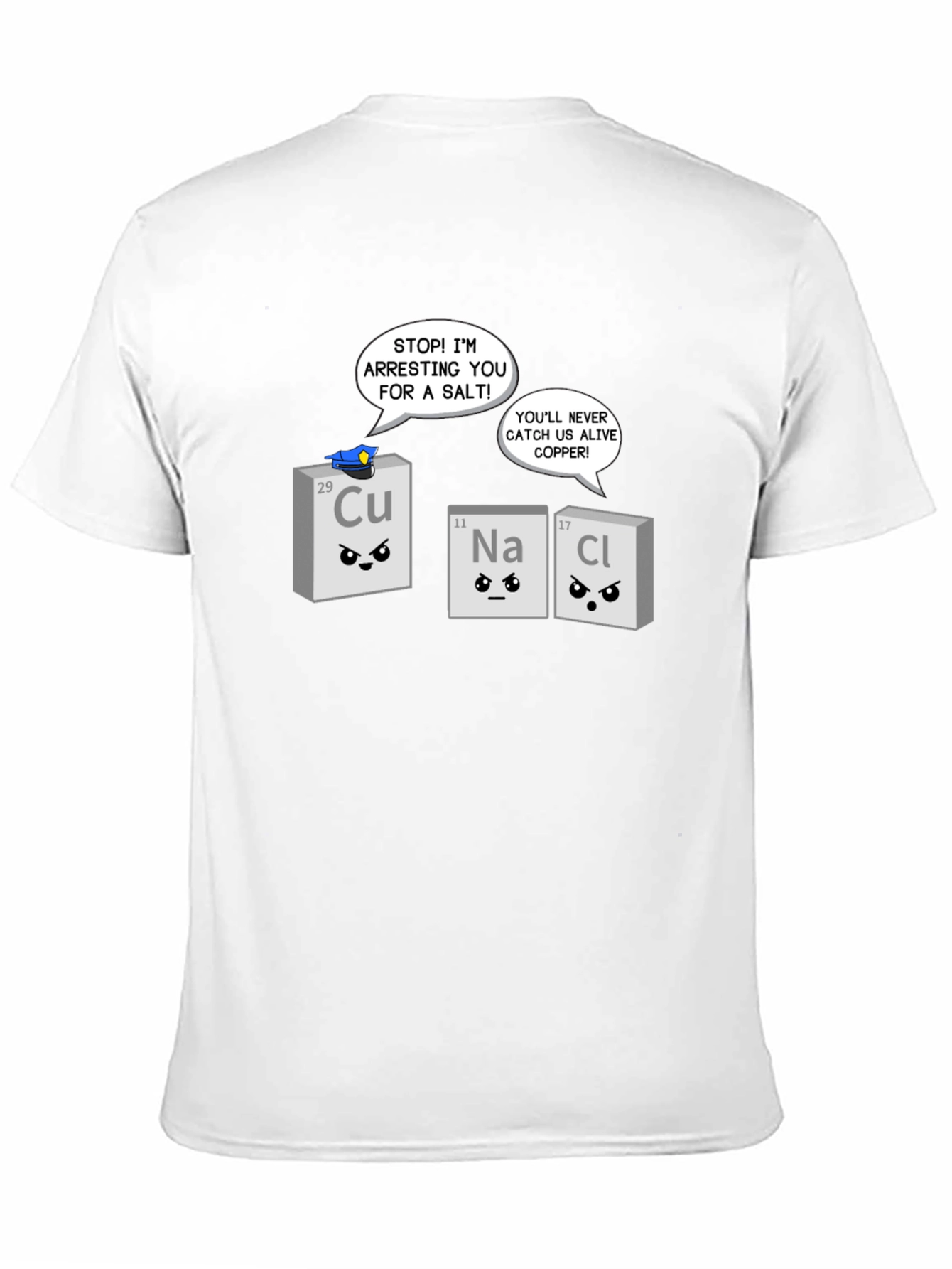 Funny Chemistry Pun T-Shirt - Arresting Salt Design