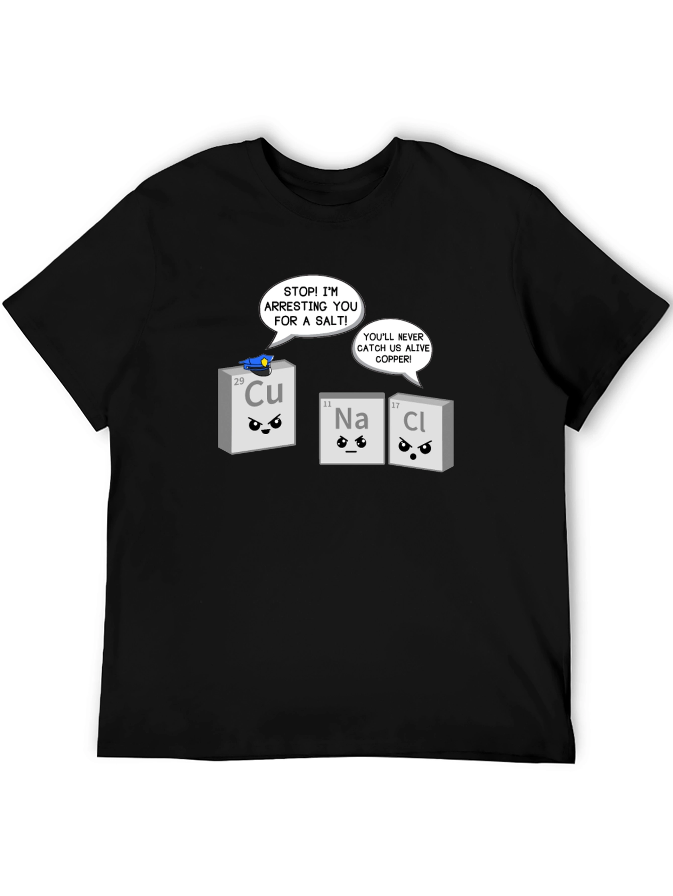 Funny Chemistry Pun T-Shirt - Arresting Salt Design