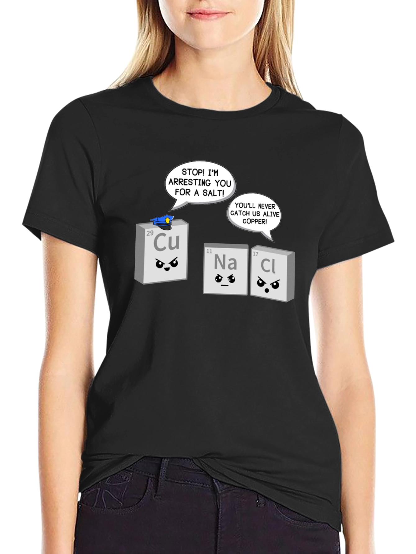 Funny Chemistry Pun T-Shirt - Arresting Salt Design