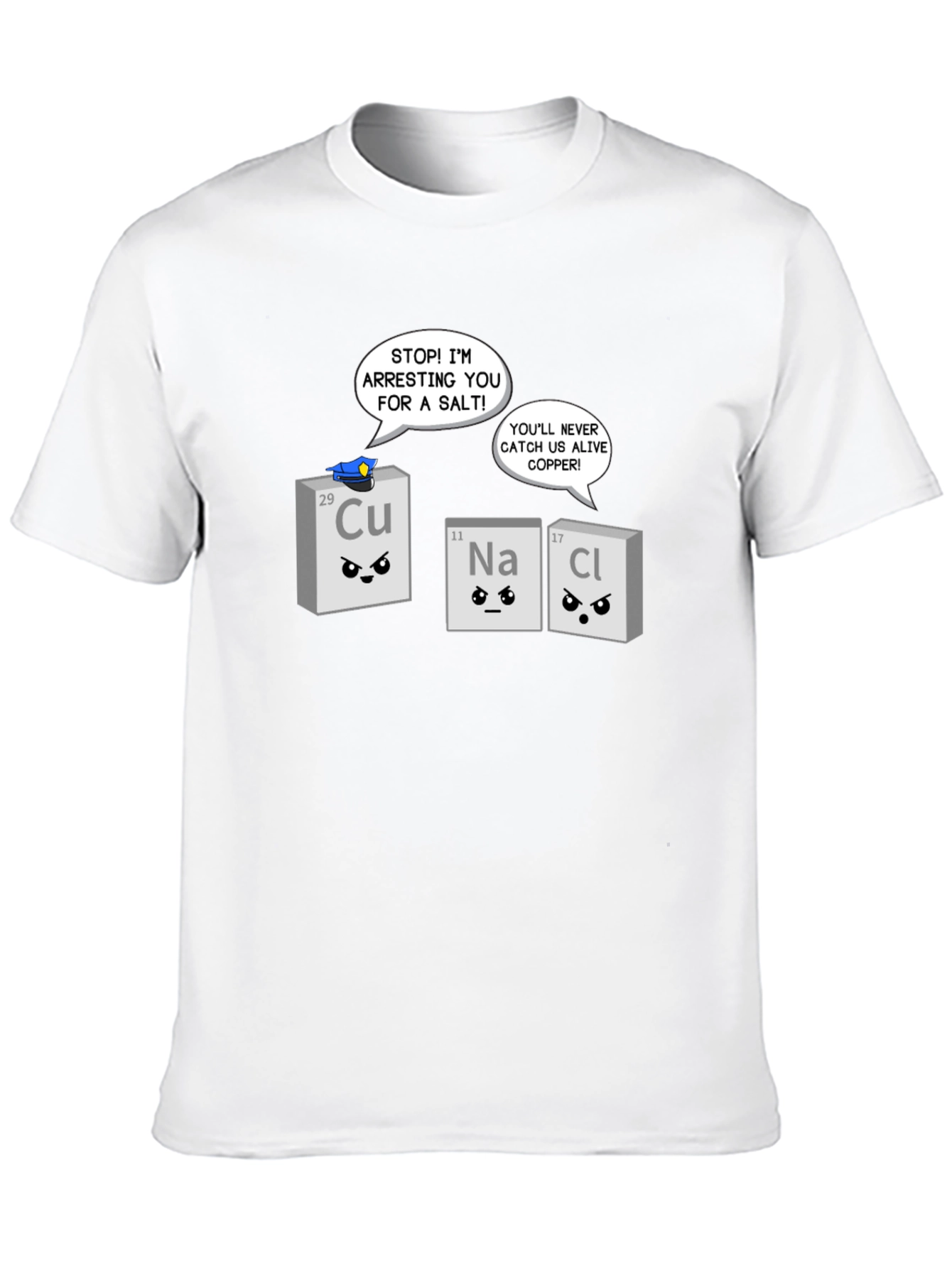 Funny Chemistry Pun T-Shirt - Arresting Salt Design
