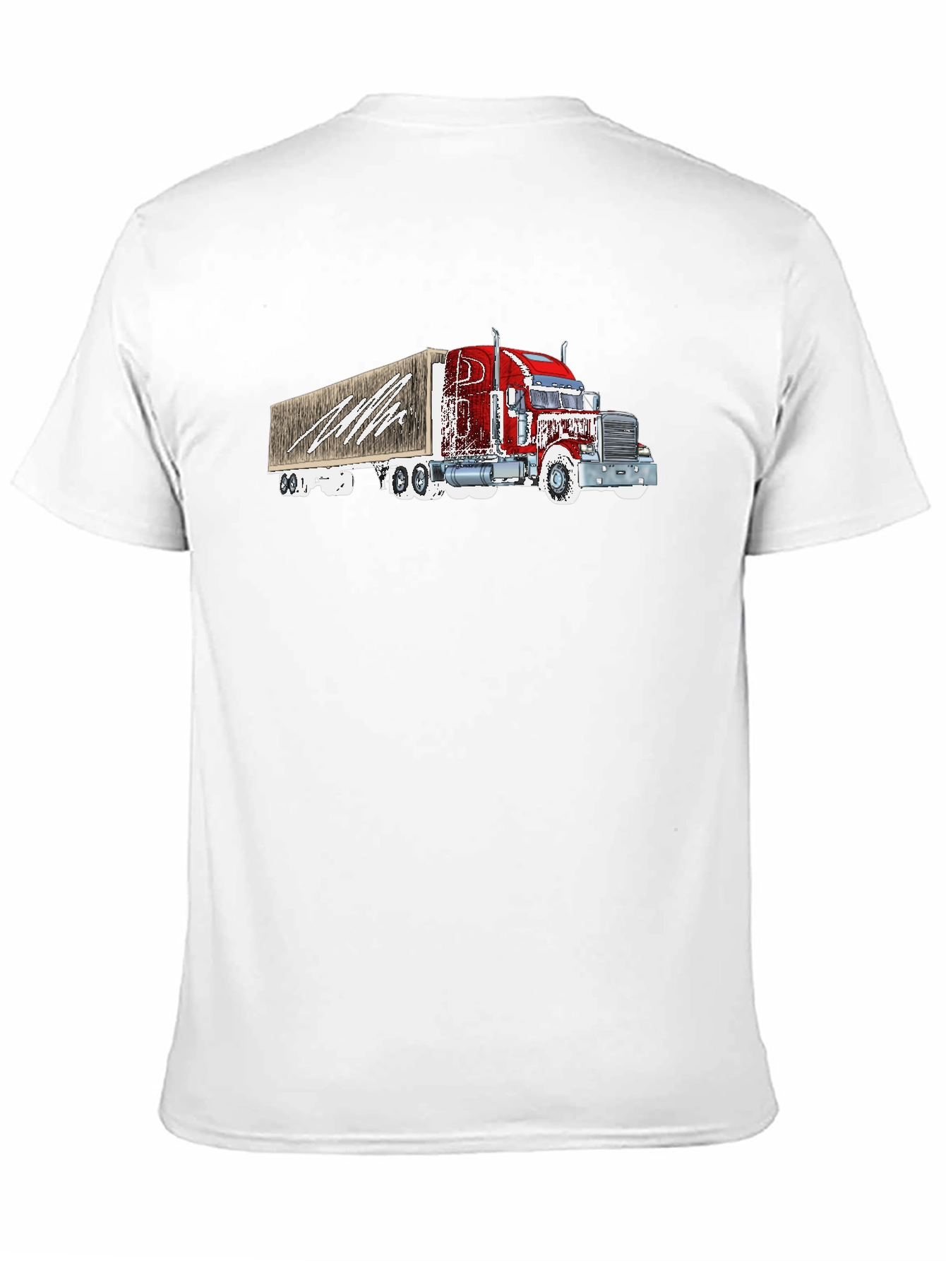 Trucker T-Shirt - Black - Graphic Tee