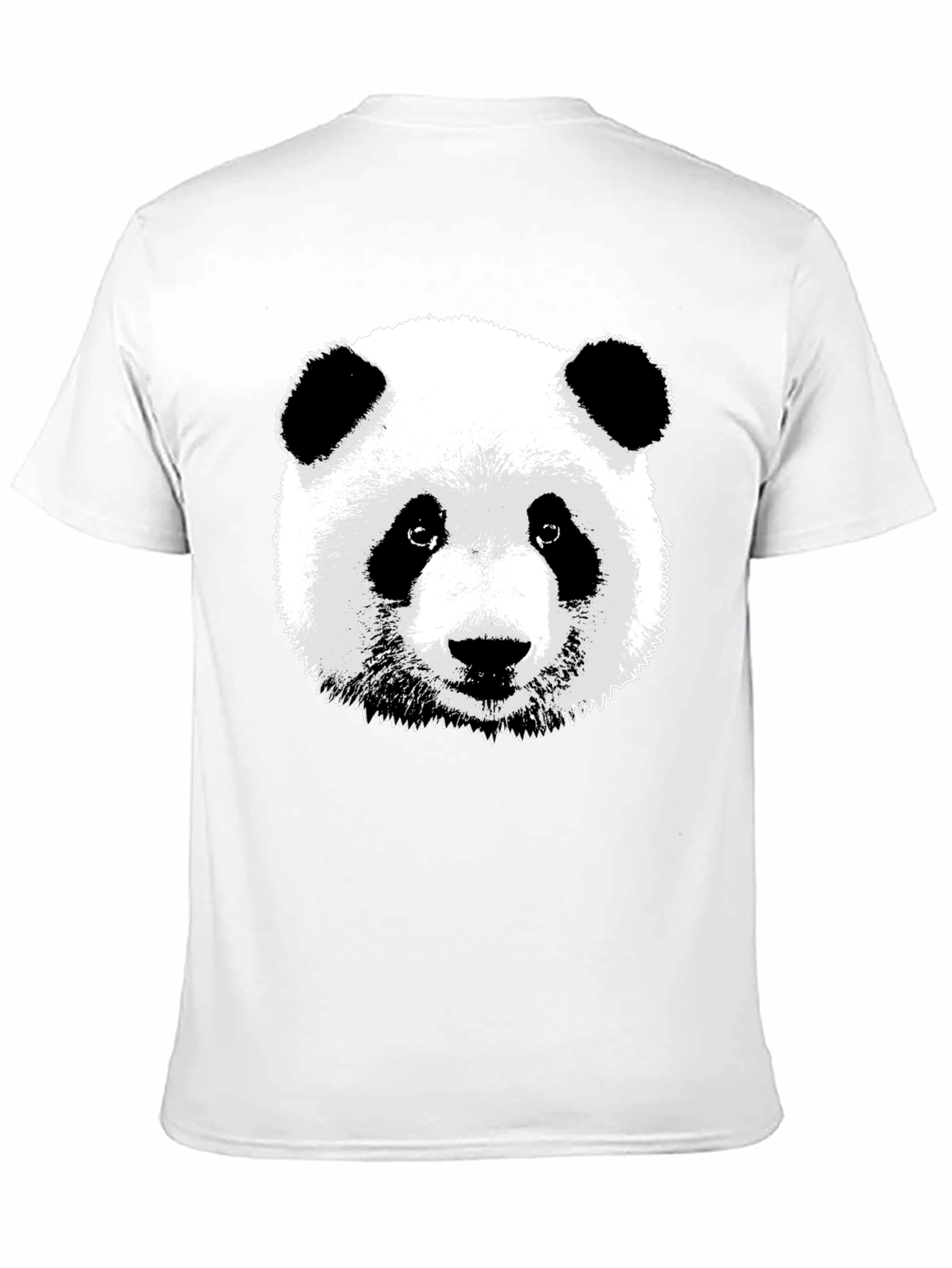 Panda Bear Graphic Tee - Black Cotton T-Shirt