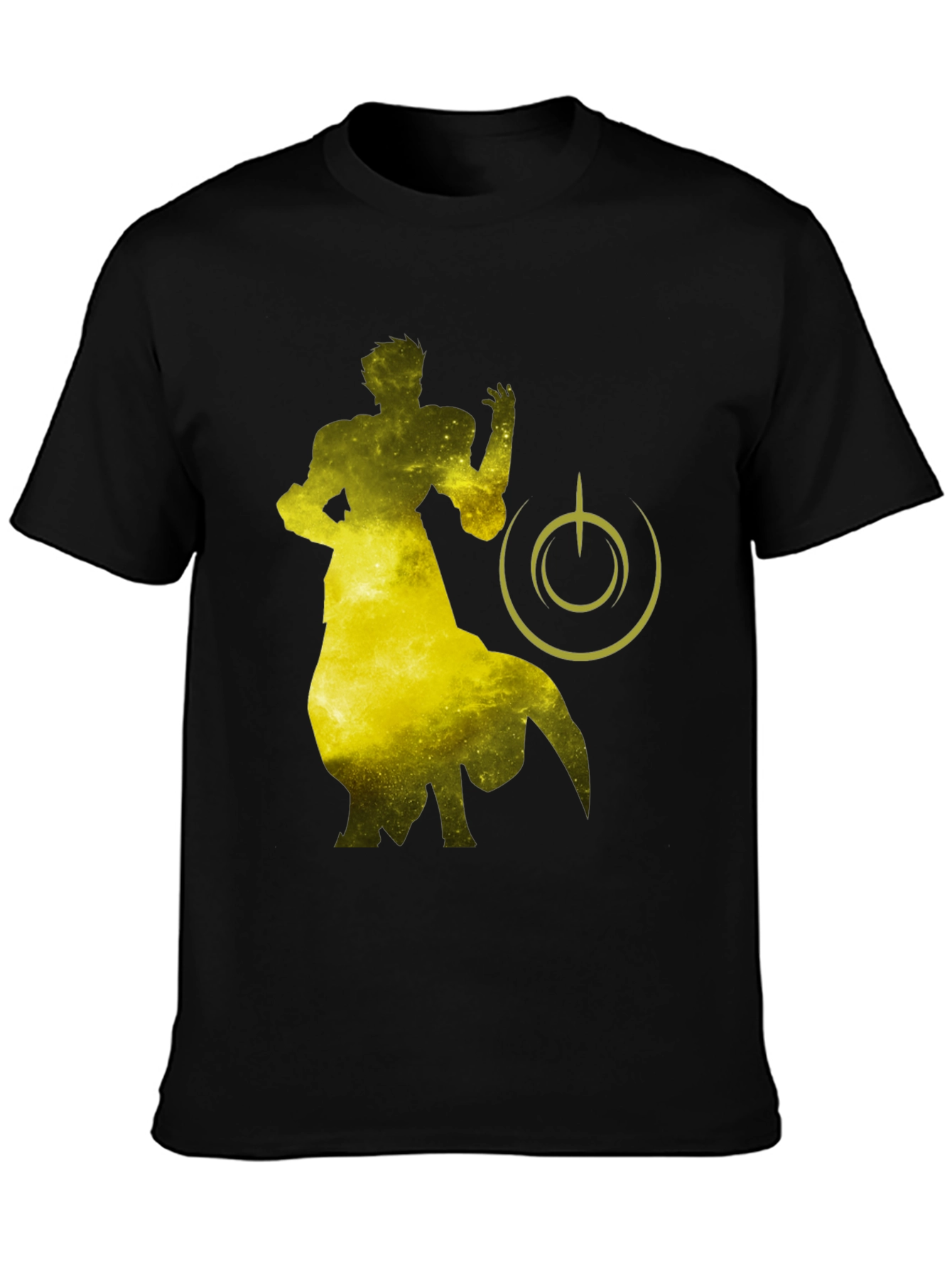 Sci-Fi Silhouette Graphic Black T-Shirt