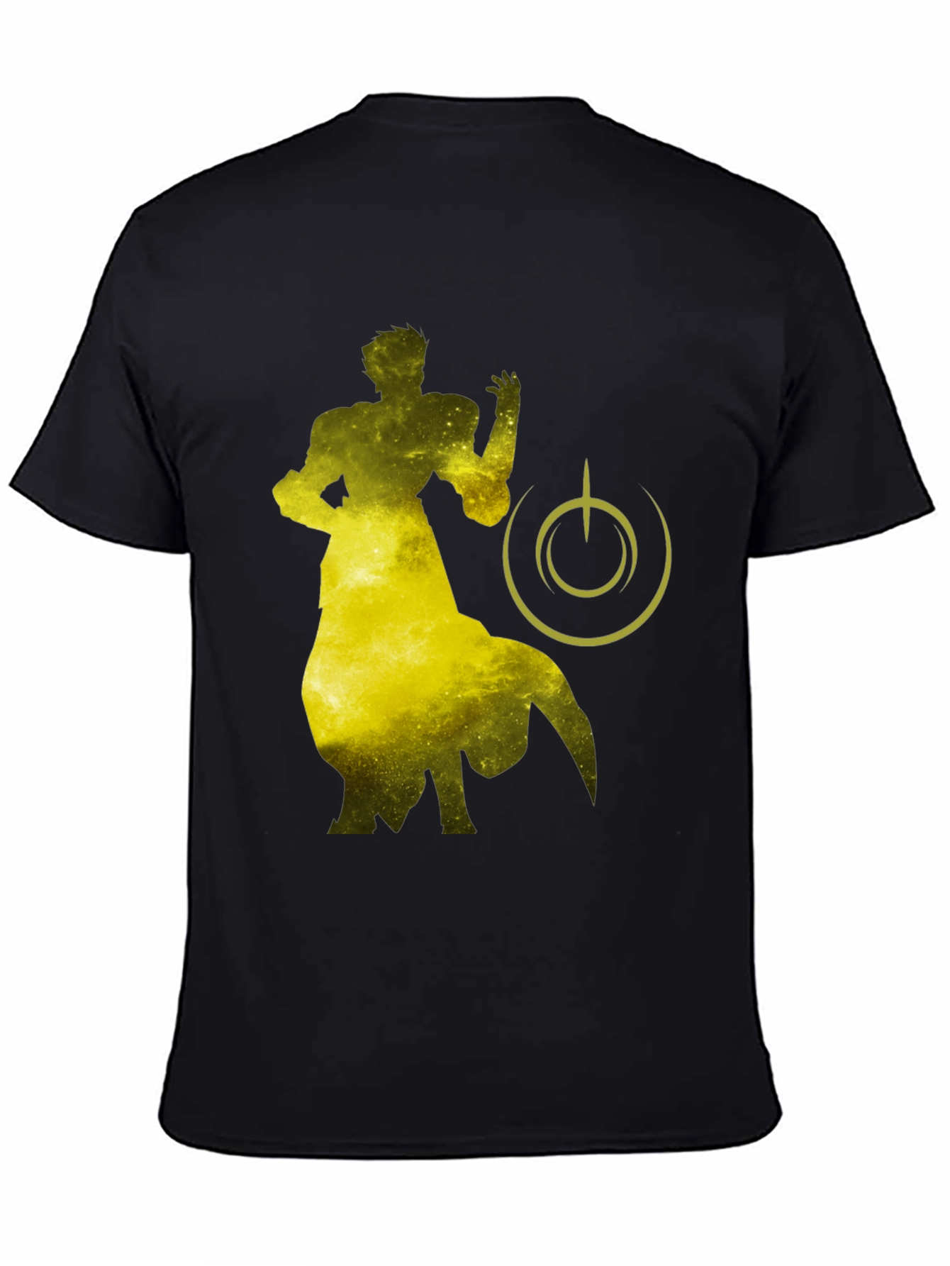 Sci-Fi Silhouette Graphic Black T-Shirt