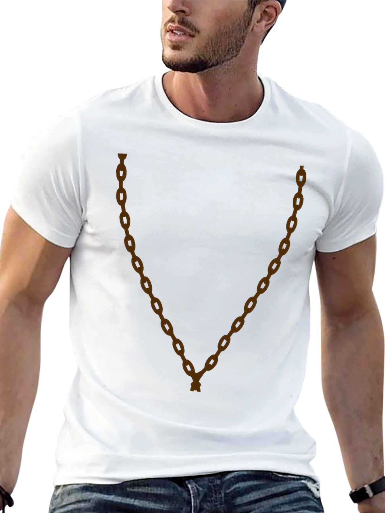 Chain Graphic Tee - Modern Streetwear