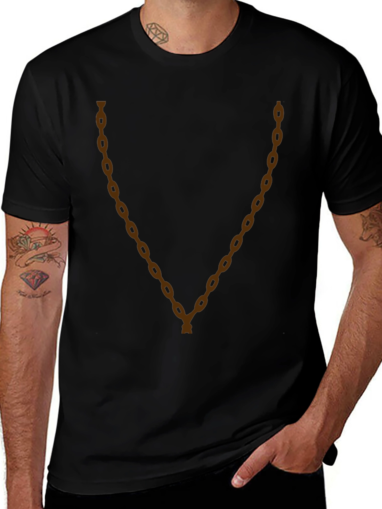 Chain Graphic Tee - Modern Streetwear