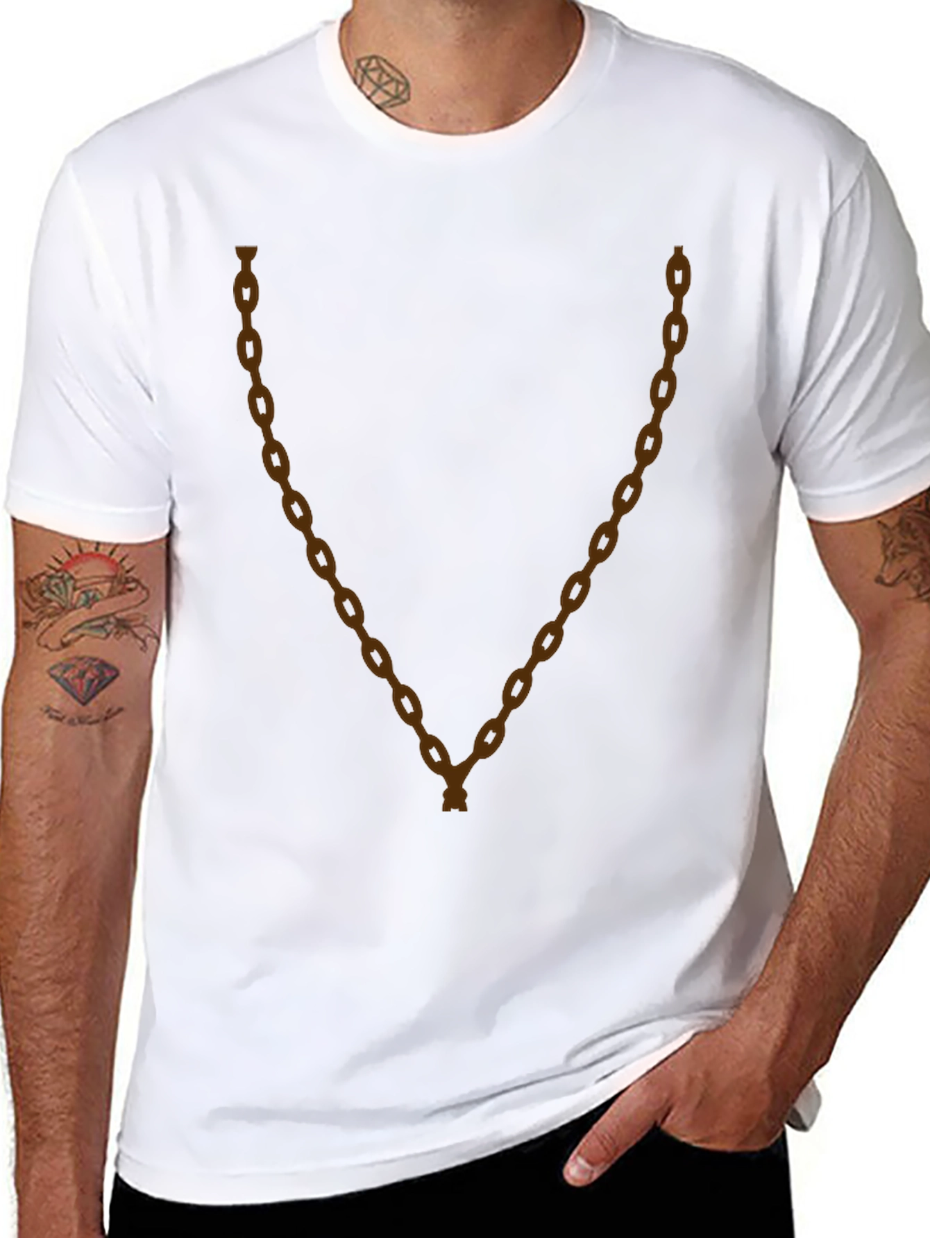 Chain Graphic Tee - Modern Streetwear