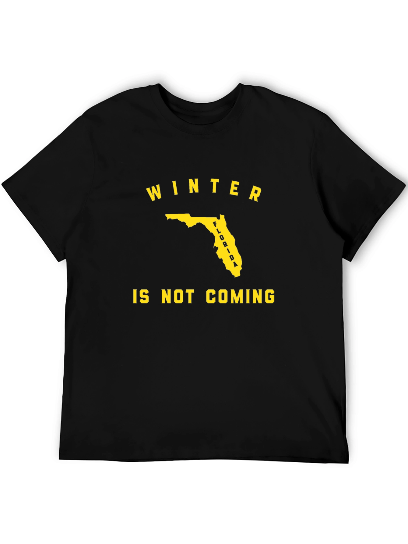 Florida Winter Is Not Coming Black T-Shirt