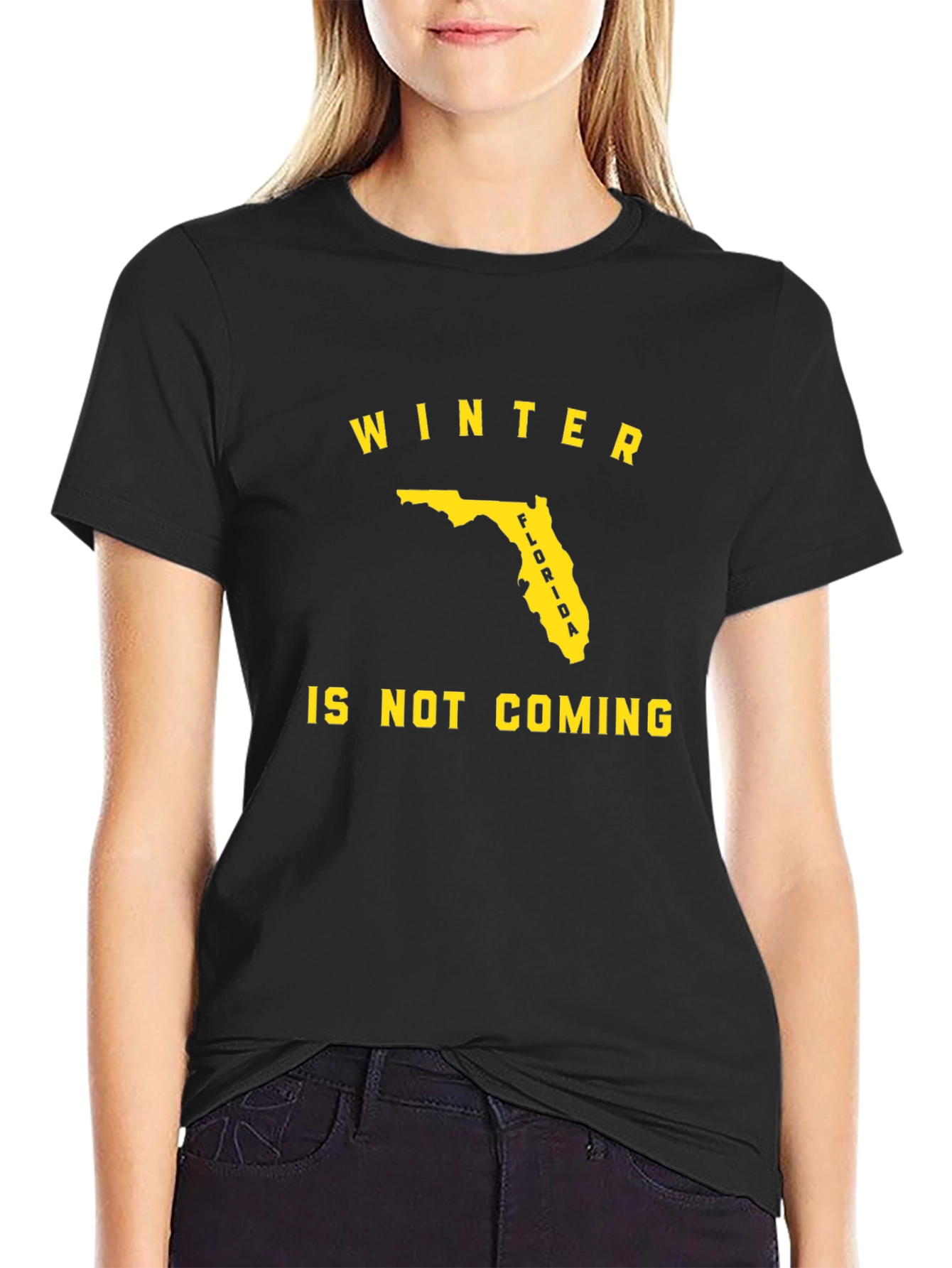 Florida Winter Is Not Coming Black T-Shirt