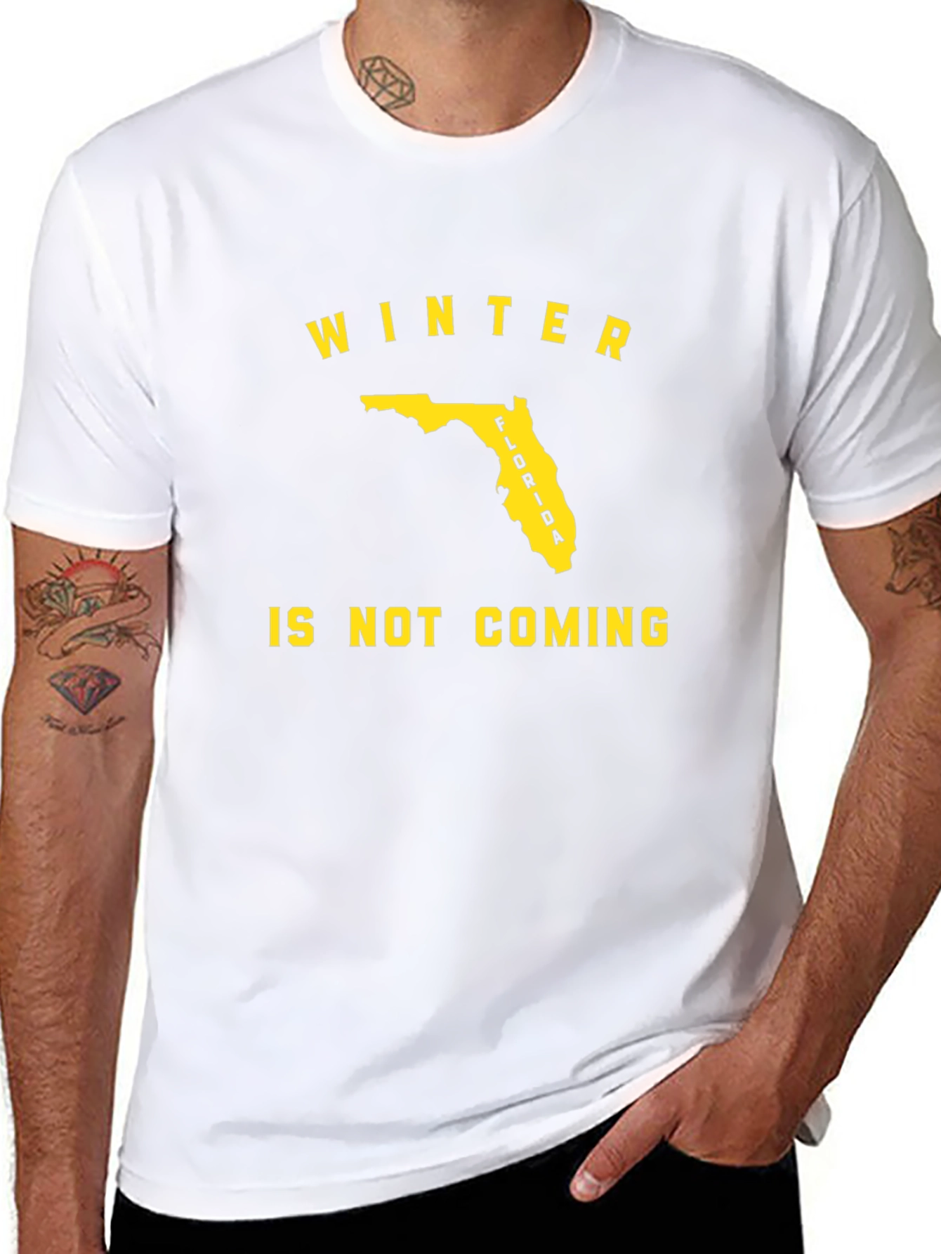Florida Winter Is Not Coming Black T-Shirt