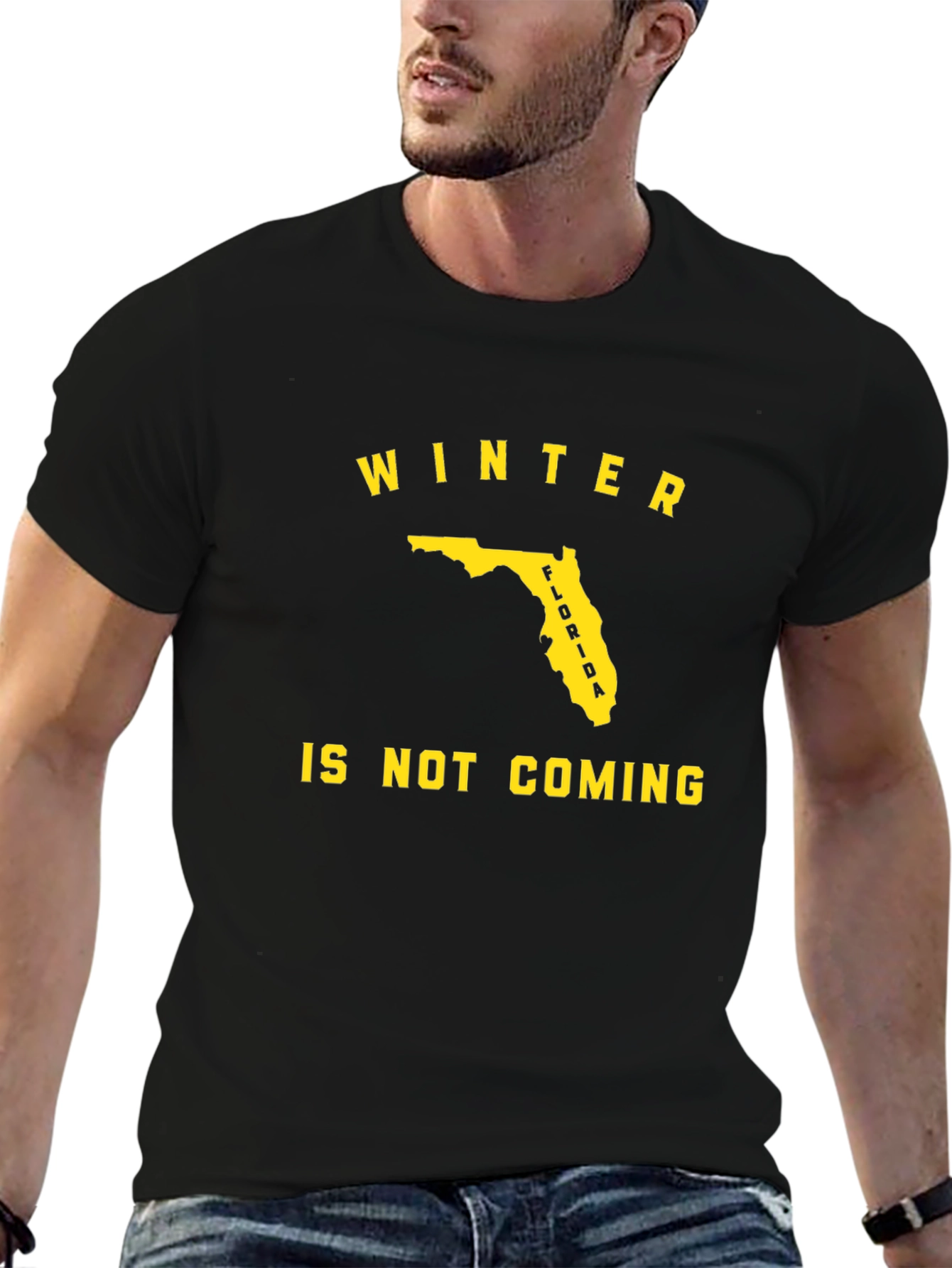 Florida Winter Is Not Coming Black T-Shirt