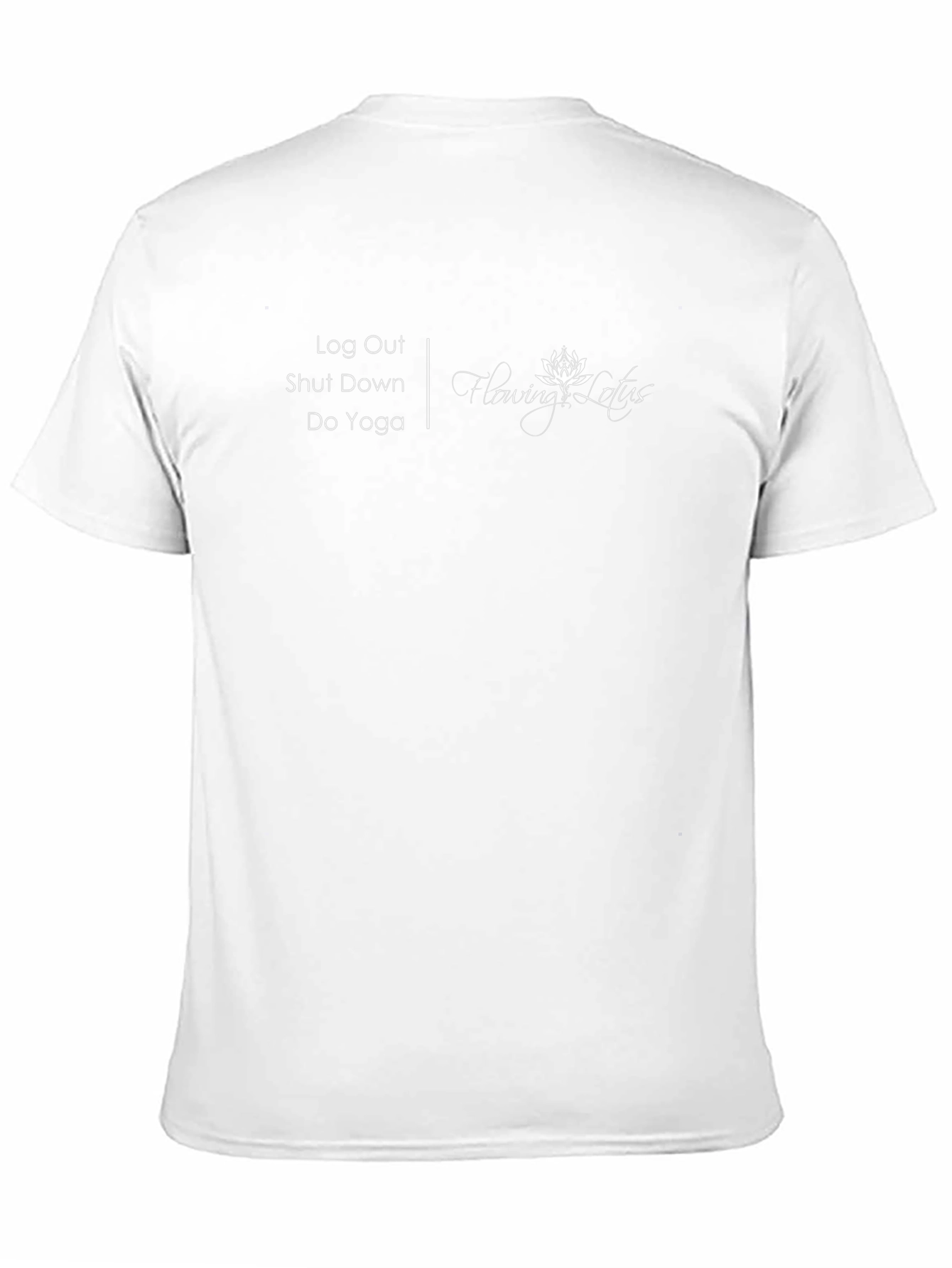 Relaxing Flowing Lotus Yoga T-Shirt - Black