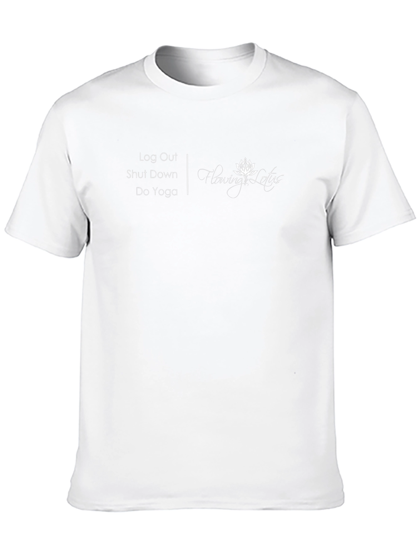 Relaxing Flowing Lotus Yoga T-Shirt - Black