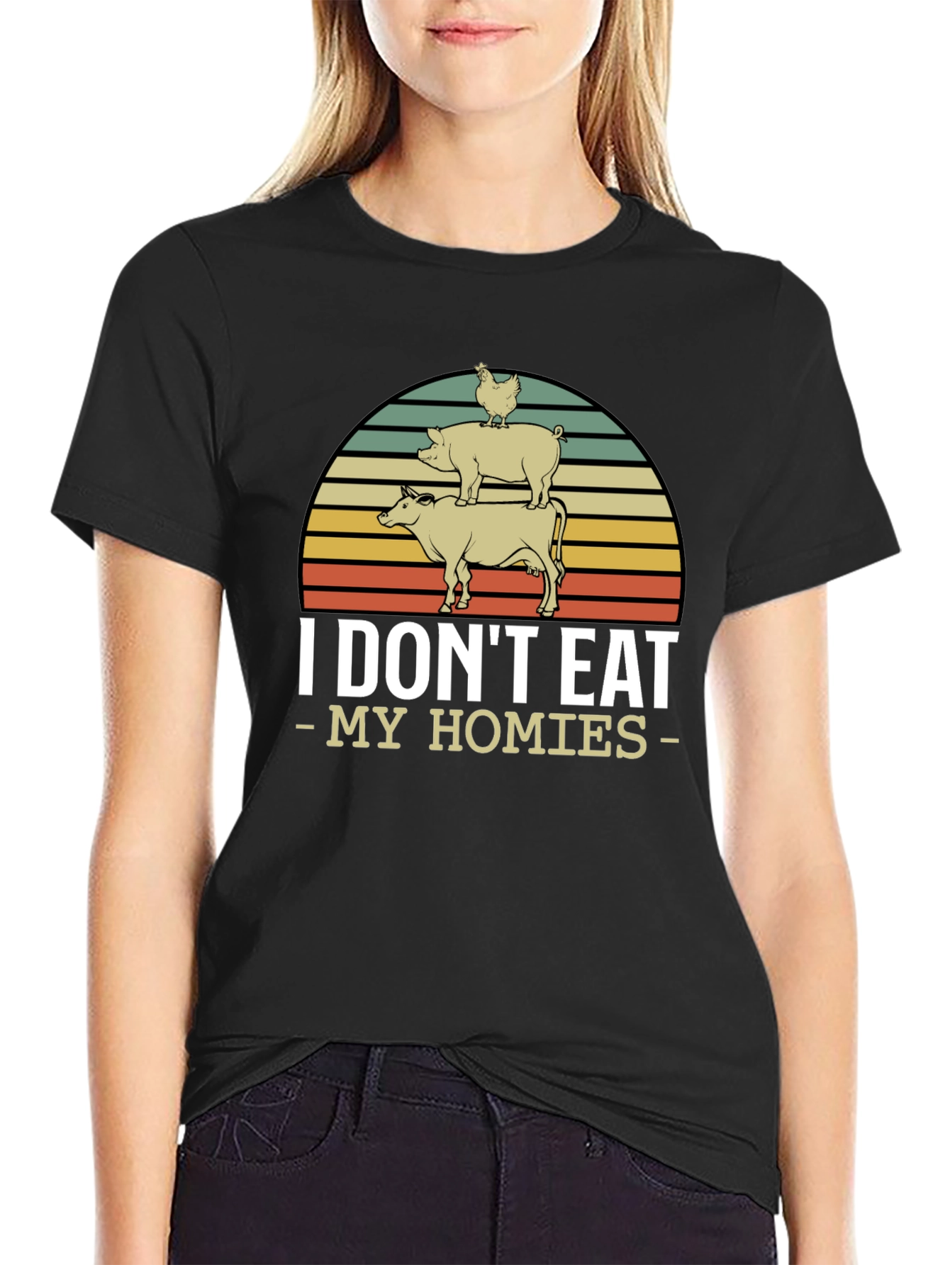 Vegan I Dont Eat My Homies T-Shirt