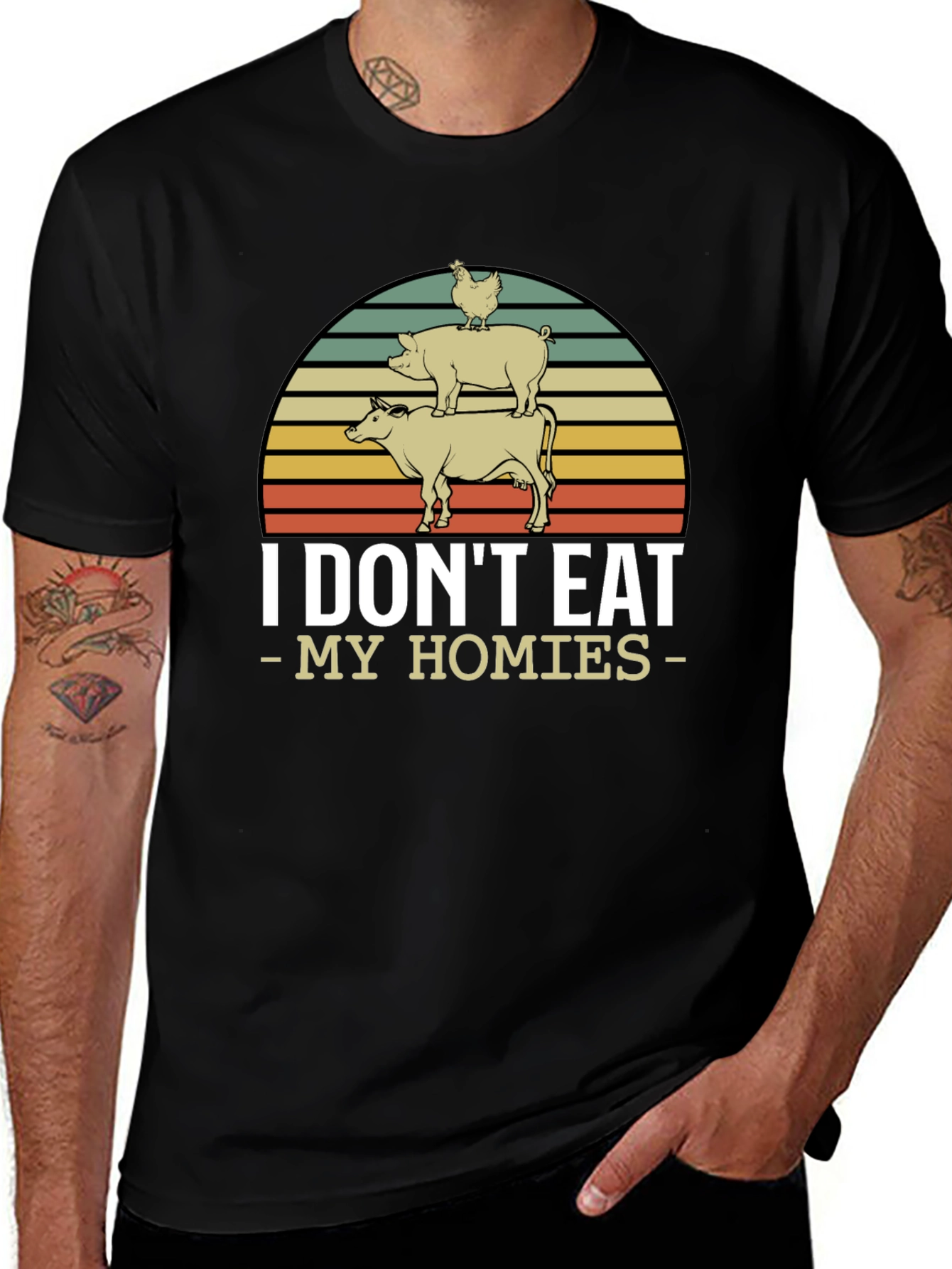 Vegan I Dont Eat My Homies T-Shirt