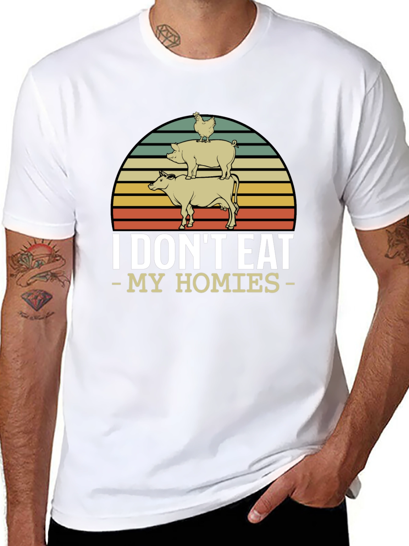 Vegan I Dont Eat My Homies T-Shirt