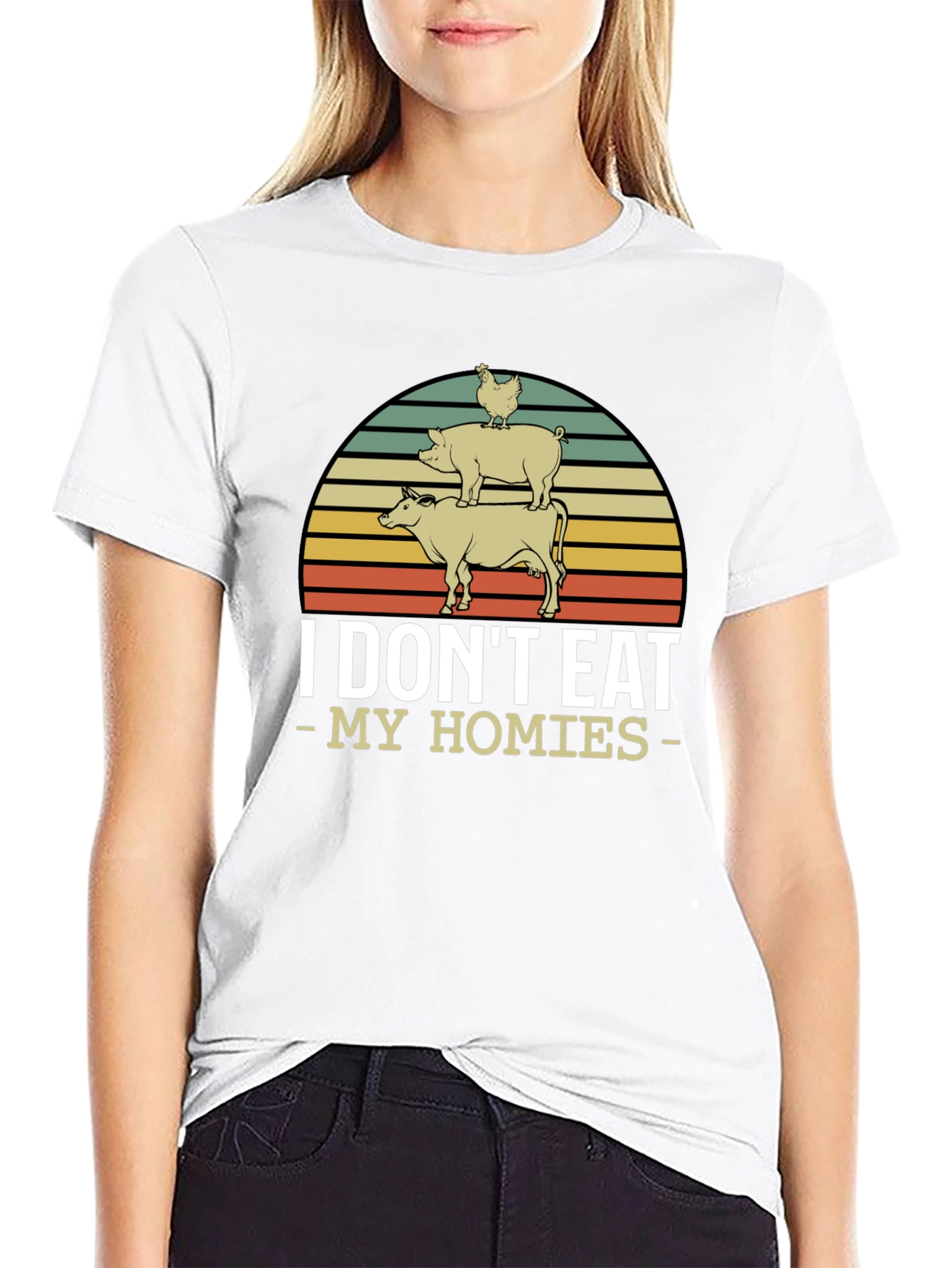 Vegan I Dont Eat My Homies T-Shirt