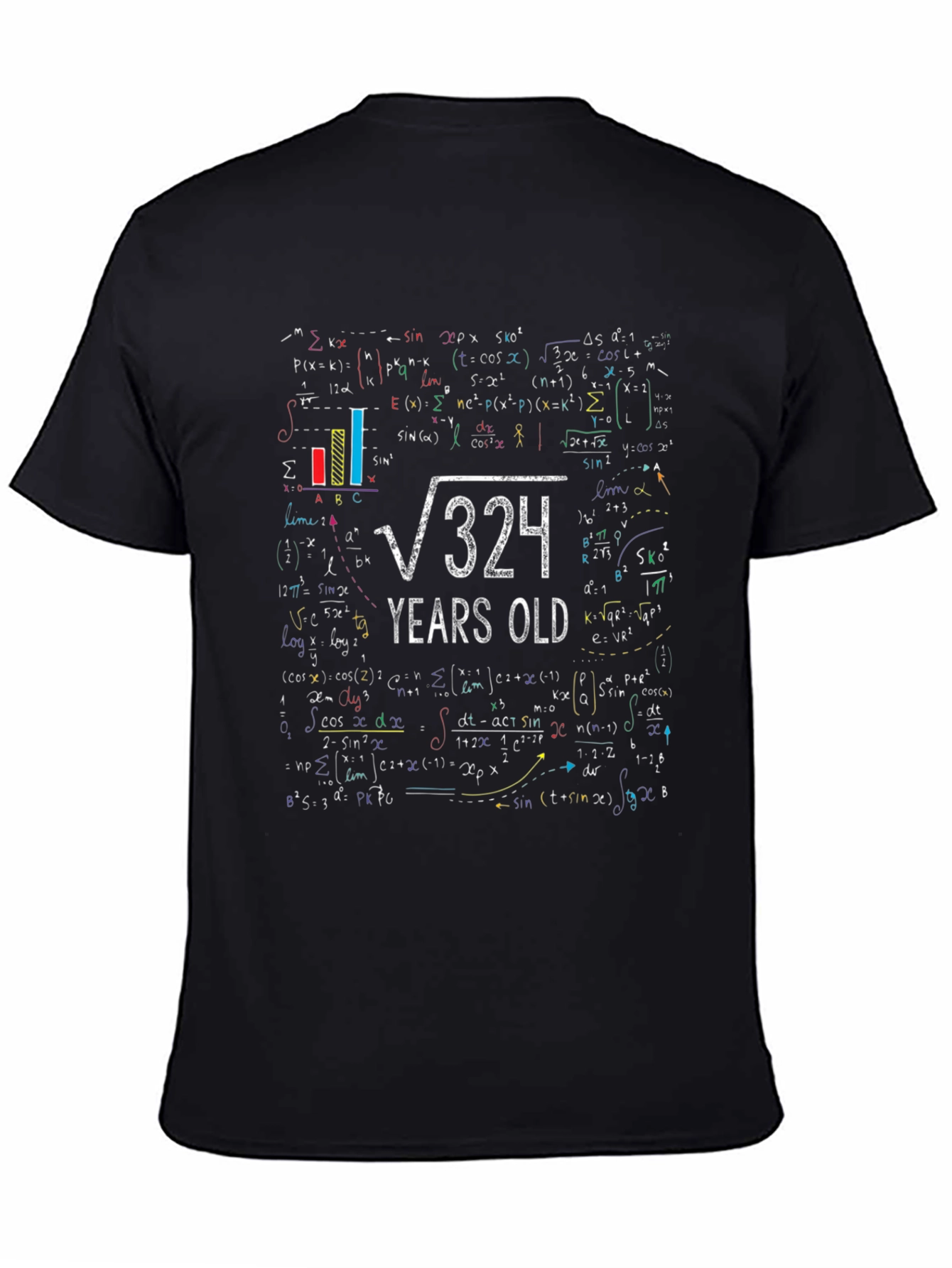 Square Root 324 Years Old Math T-Shirt