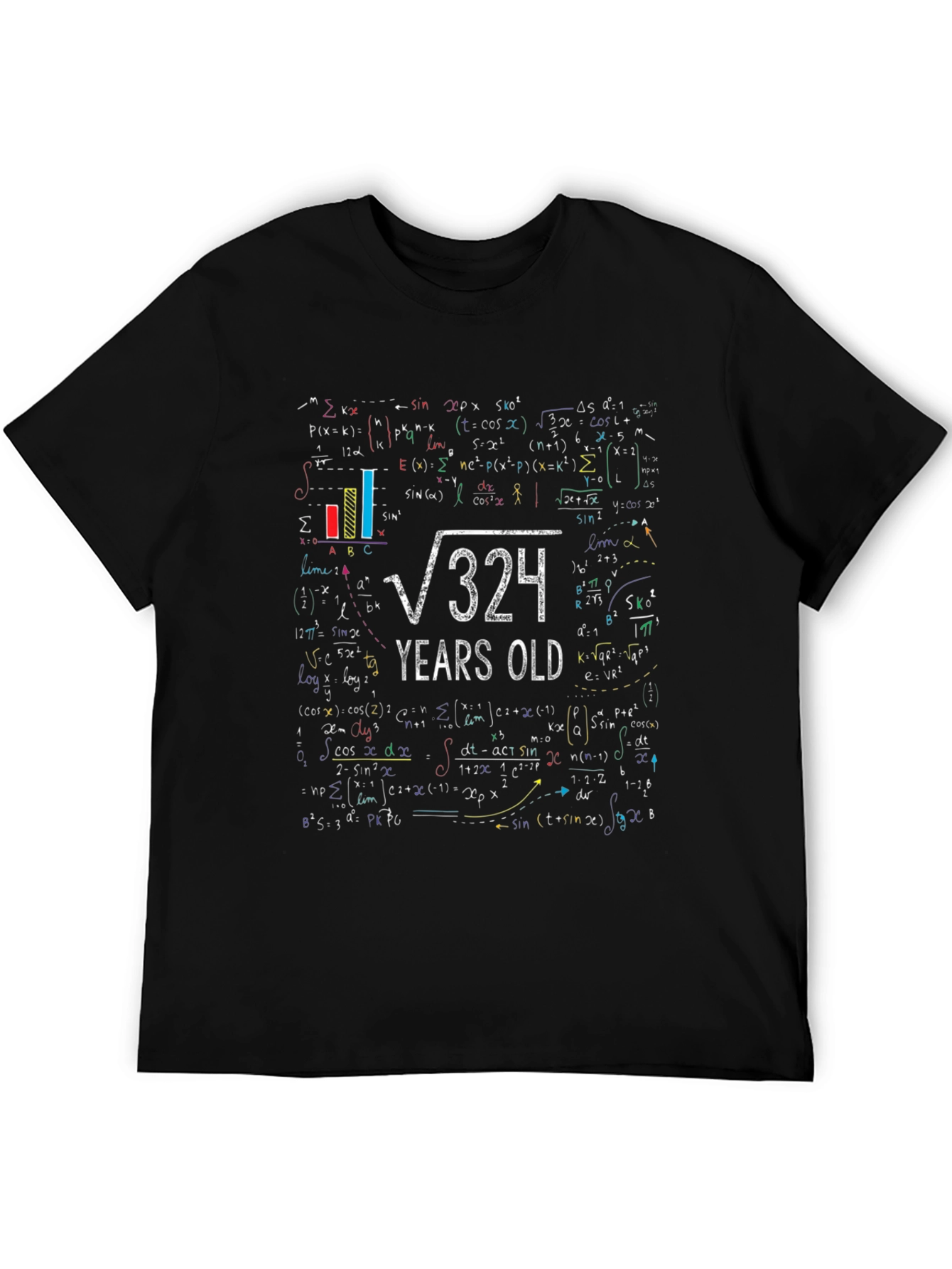 Square Root 324 Years Old Math T-Shirt