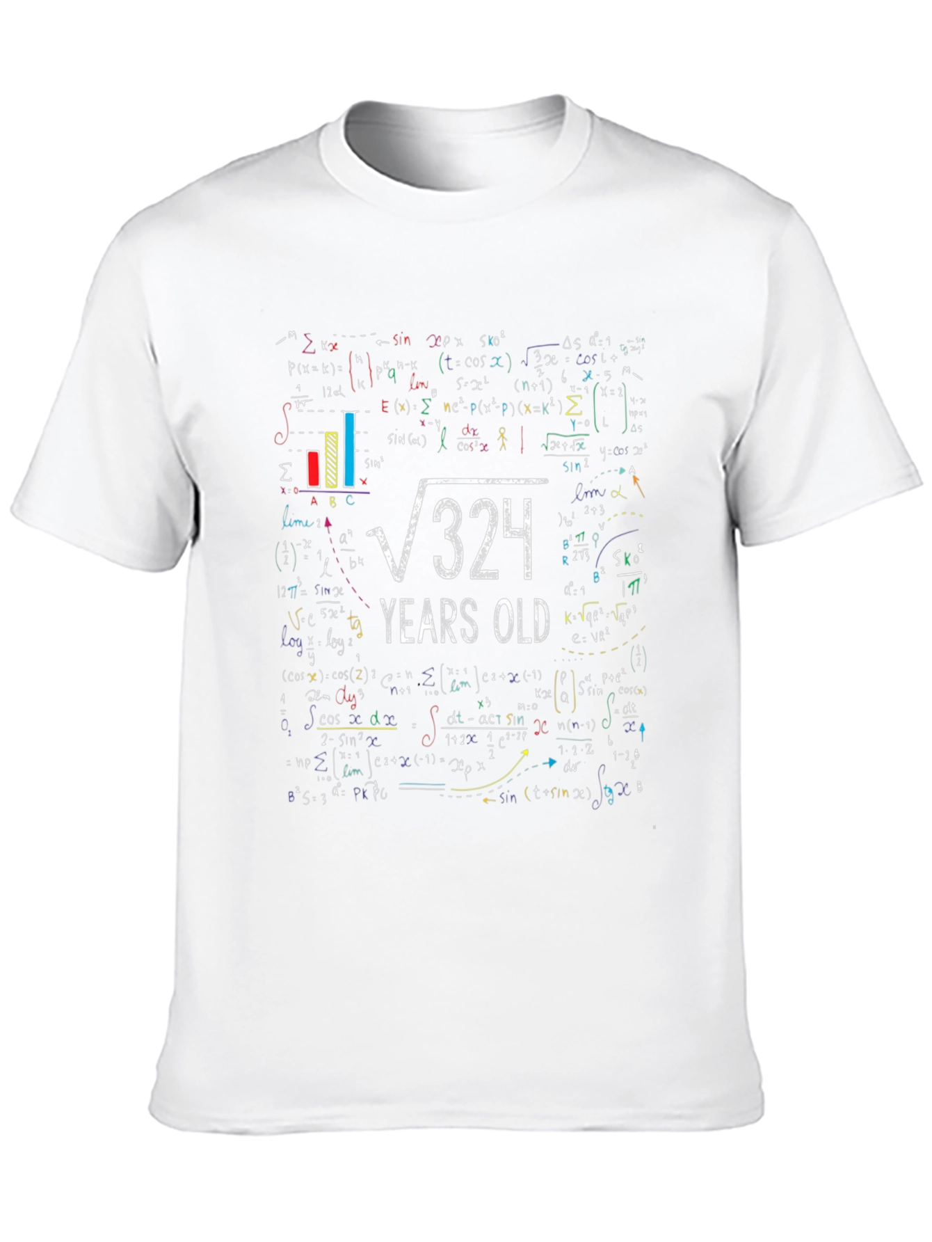 Square Root 324 Years Old Math T-Shirt