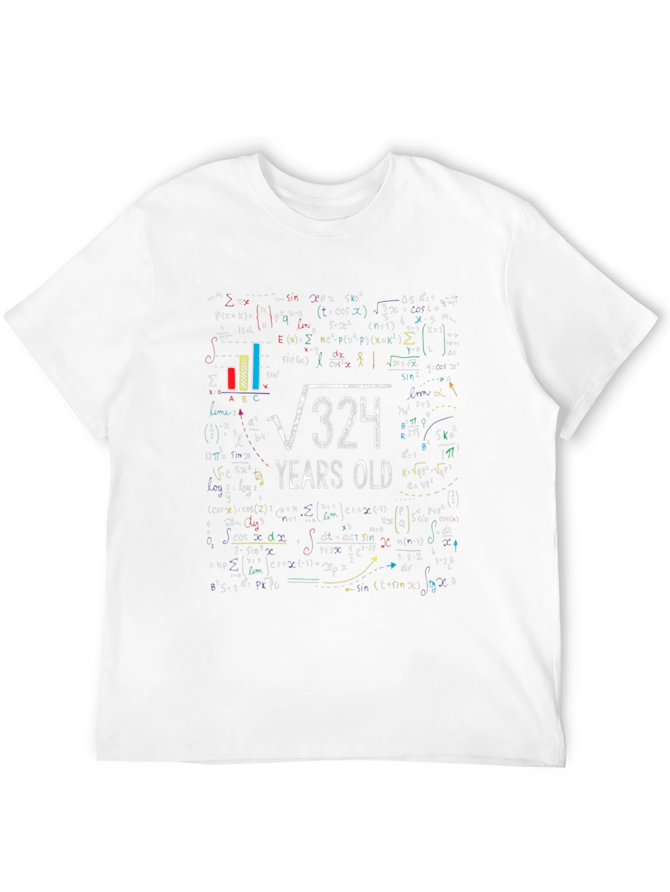 Square Root 324 Years Old Math T-Shirt
