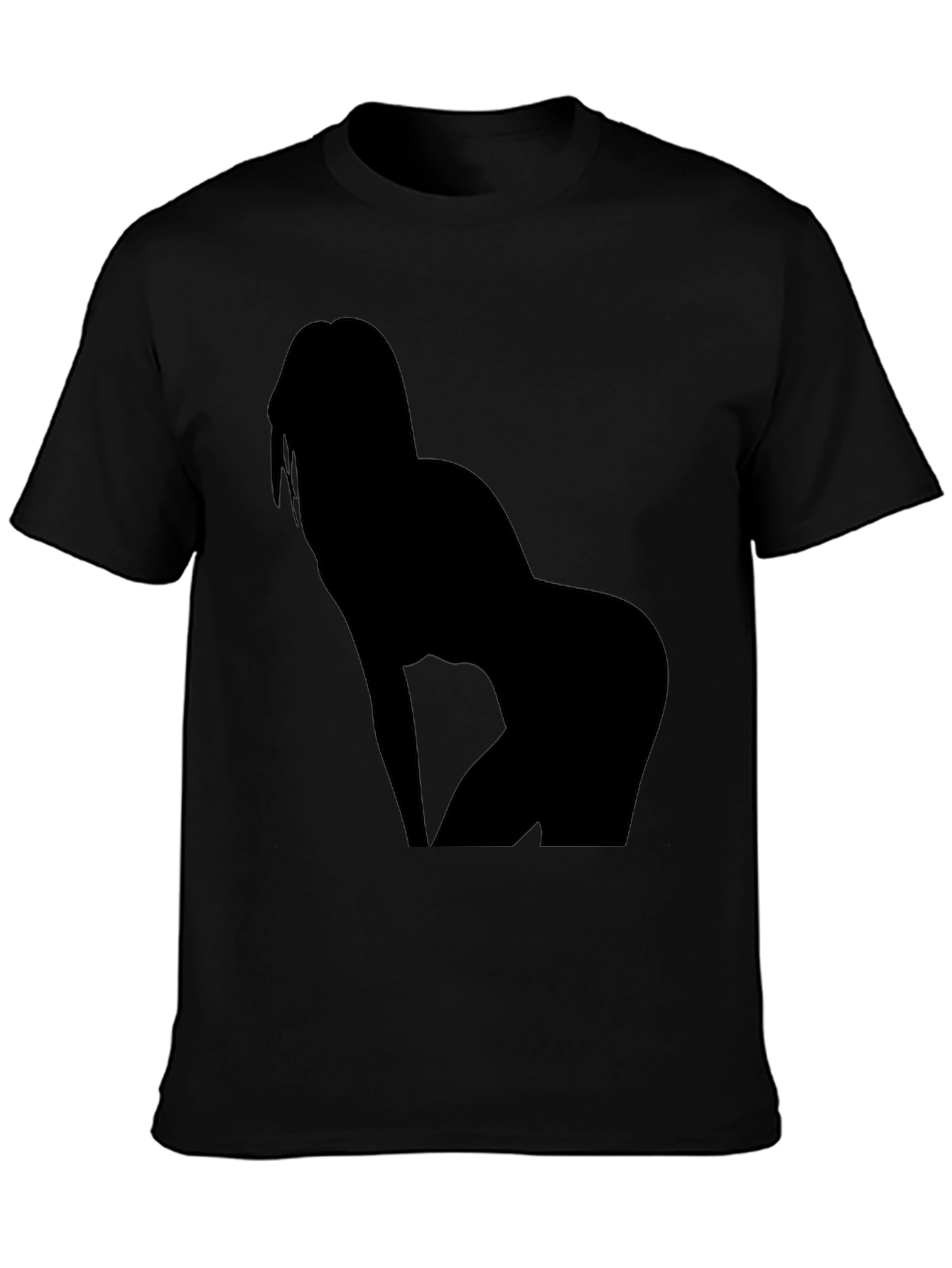 Black T-Shirt - Sexy Silhouette Graphic Tee