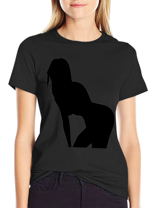 Black T-Shirt - Sexy Silhouette Graphic Tee