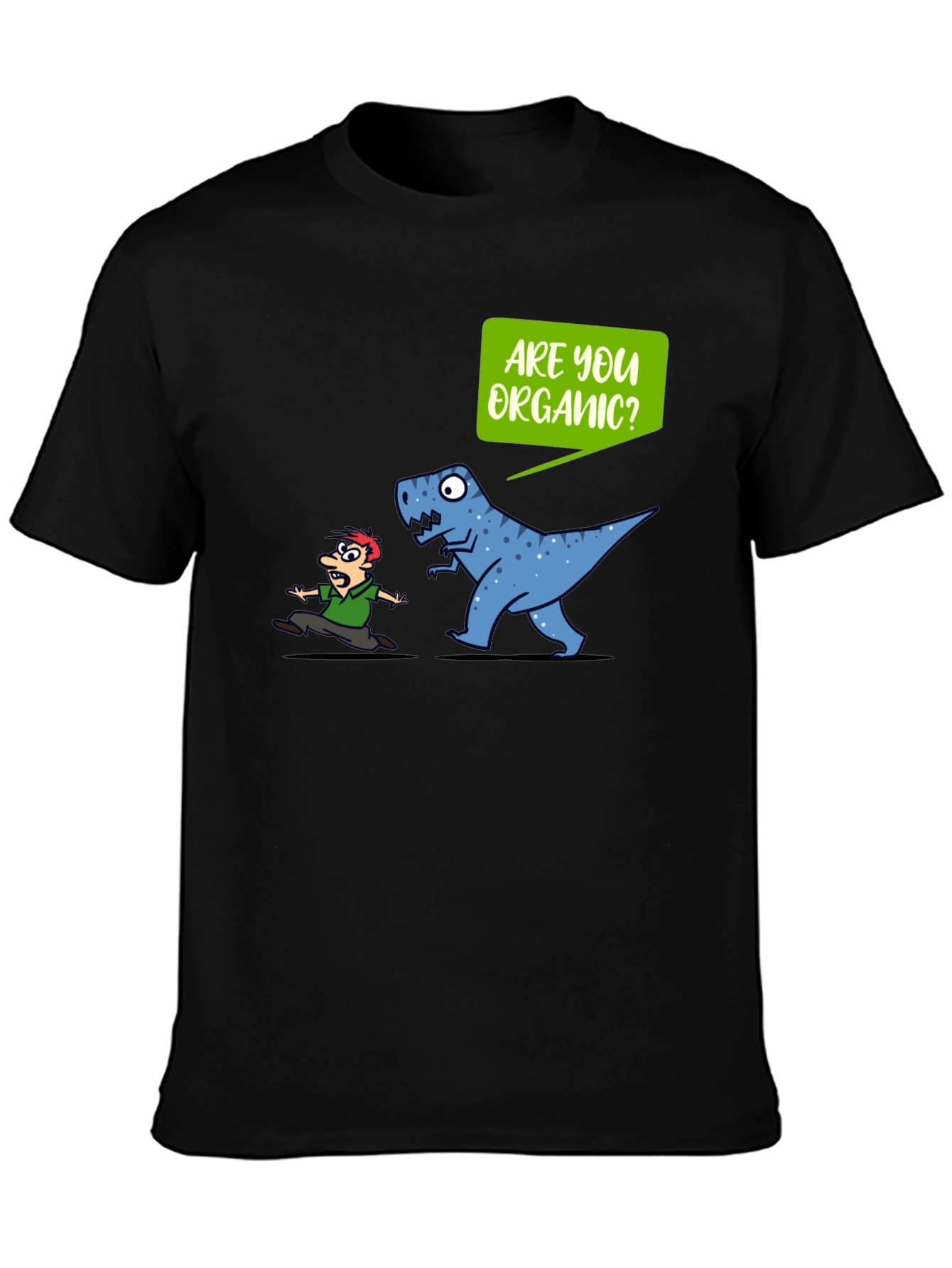 Organic T-Rex Graphic Tee - Funny Dinosaur Shirt
