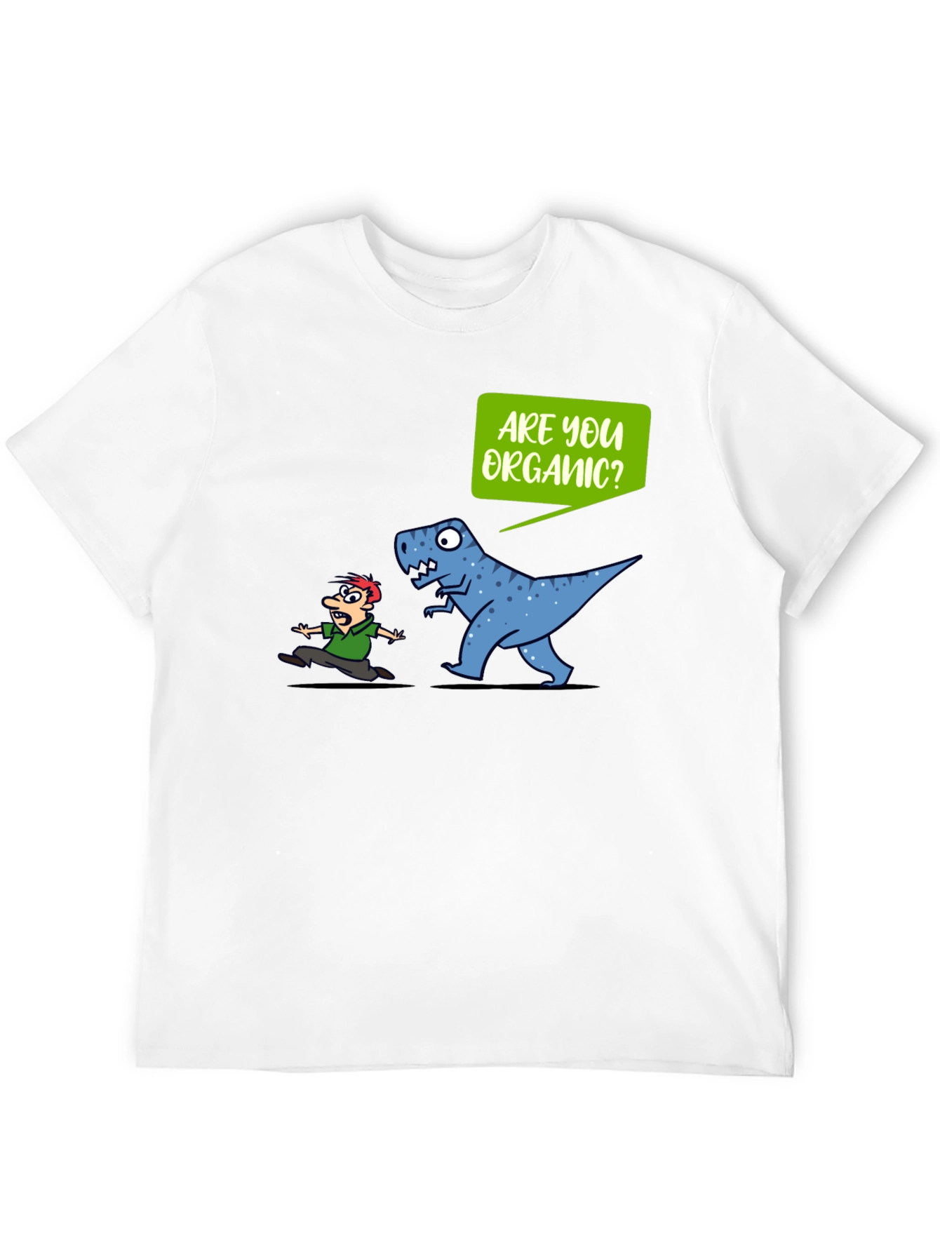 Organic T-Rex Graphic Tee - Funny Dinosaur Shirt