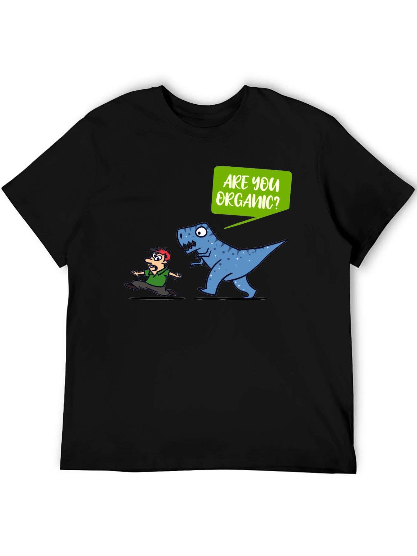 Organic T-Rex Graphic Tee - Funny Dinosaur Shirt