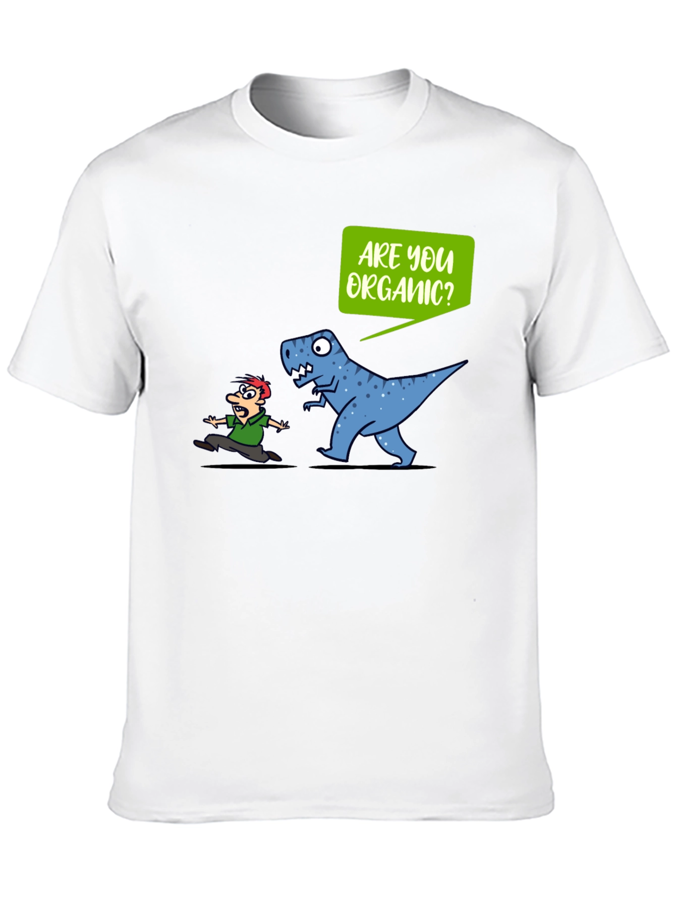 Organic T-Rex Graphic Tee - Funny Dinosaur Shirt