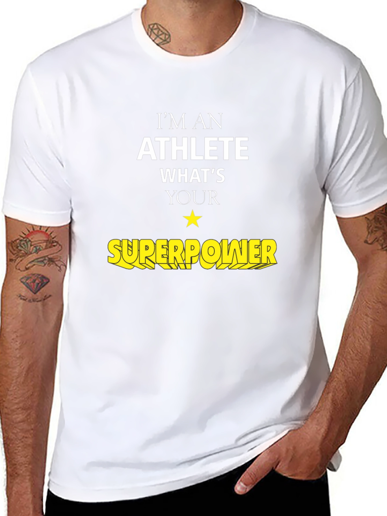 Athlete Superpower Graphic T-Shirt