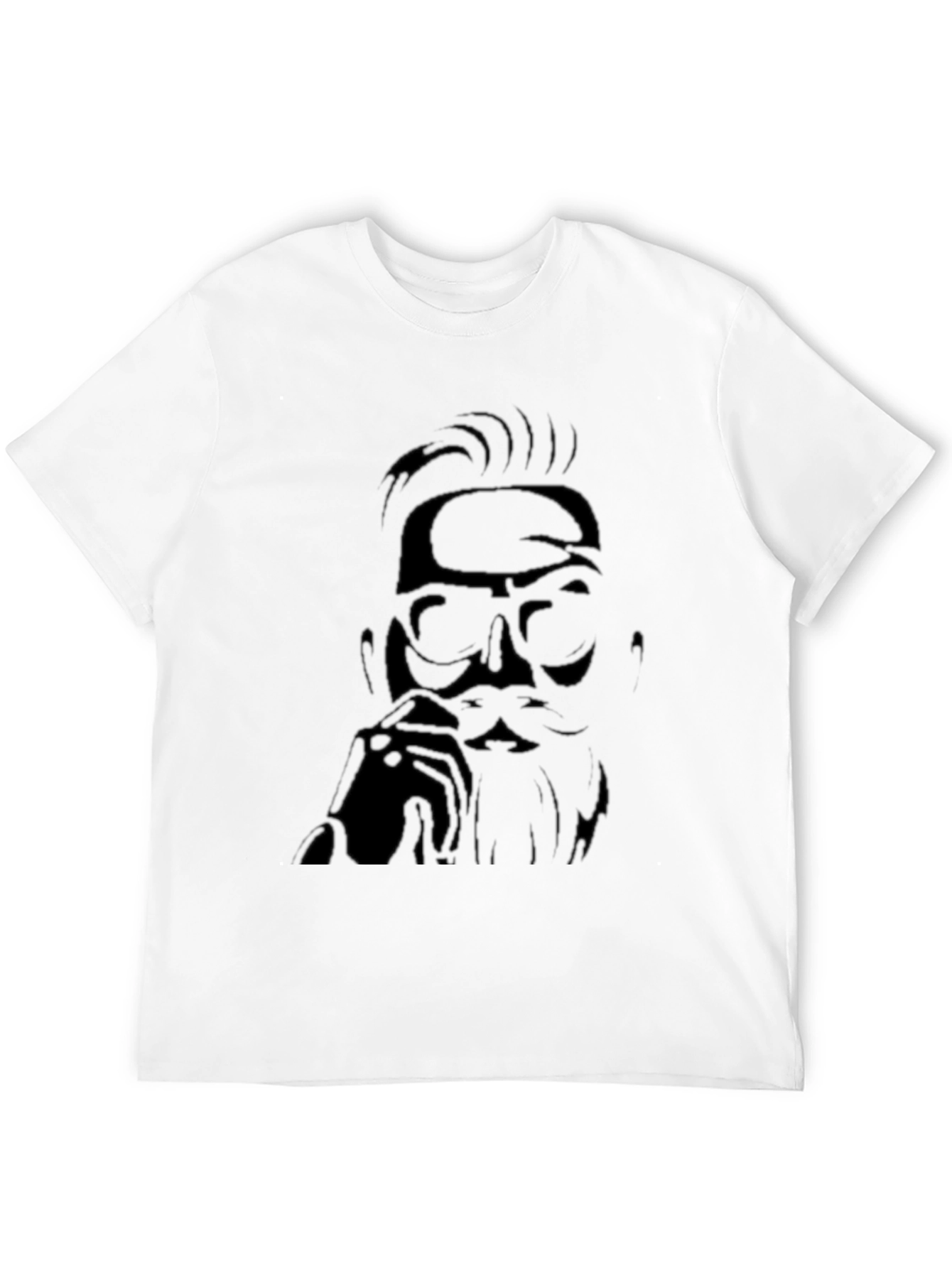 Modern Black T-Shirt with Graphic Print