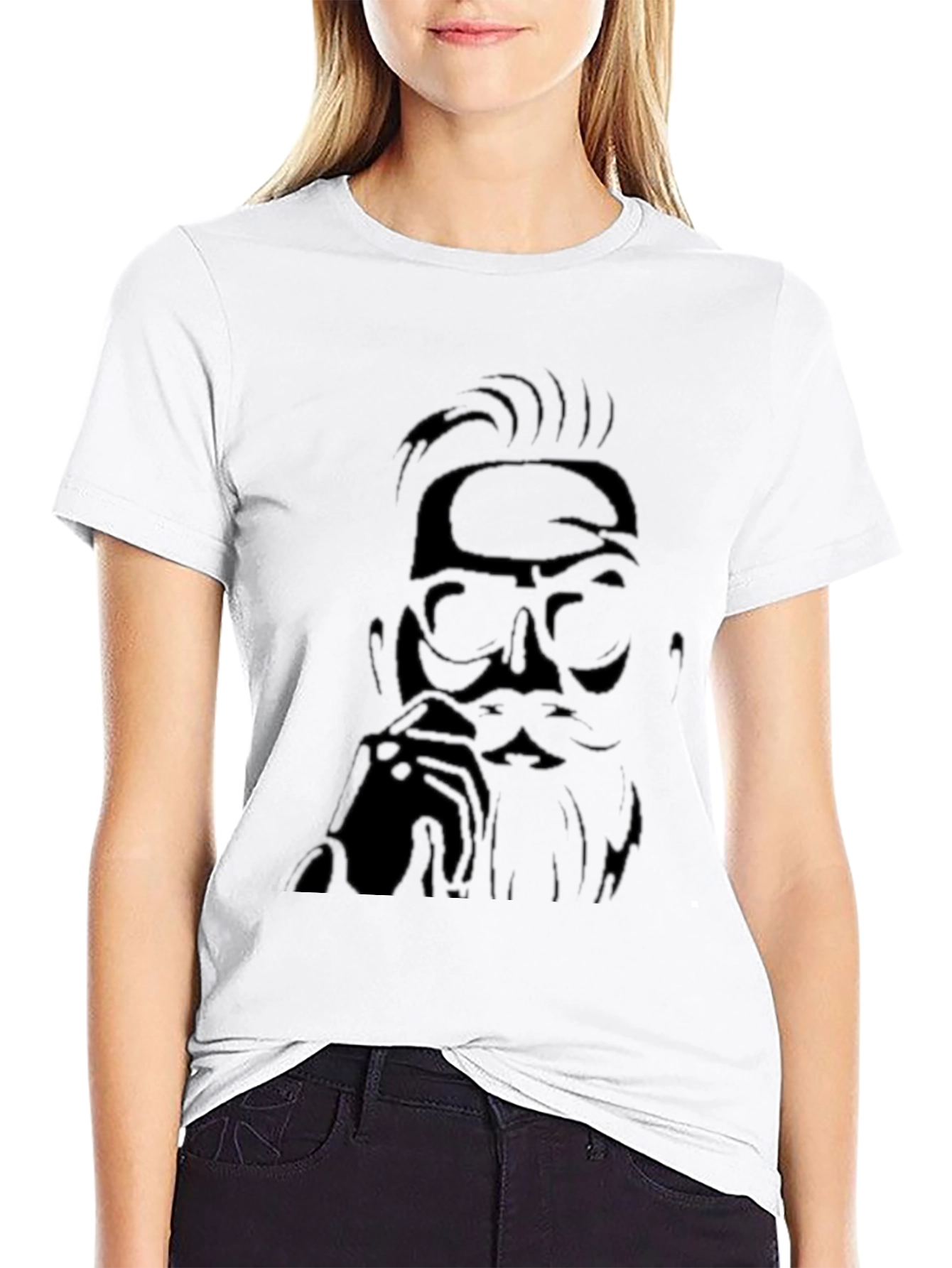 Modern Black T-Shirt with Graphic Print