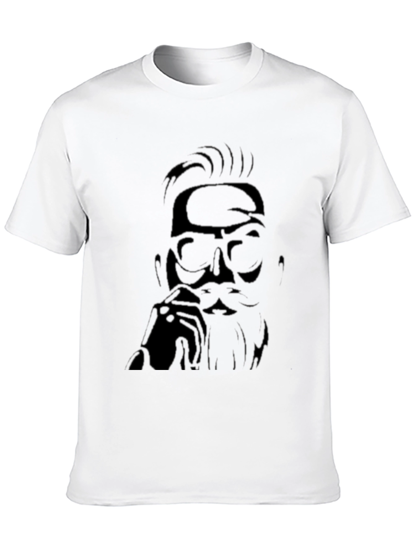 Modern Black T-Shirt with Graphic Print