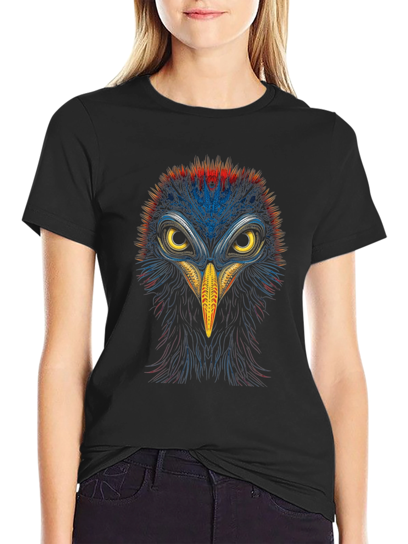 Vibrant Bird Graphic Tee - Bold & Unique Design